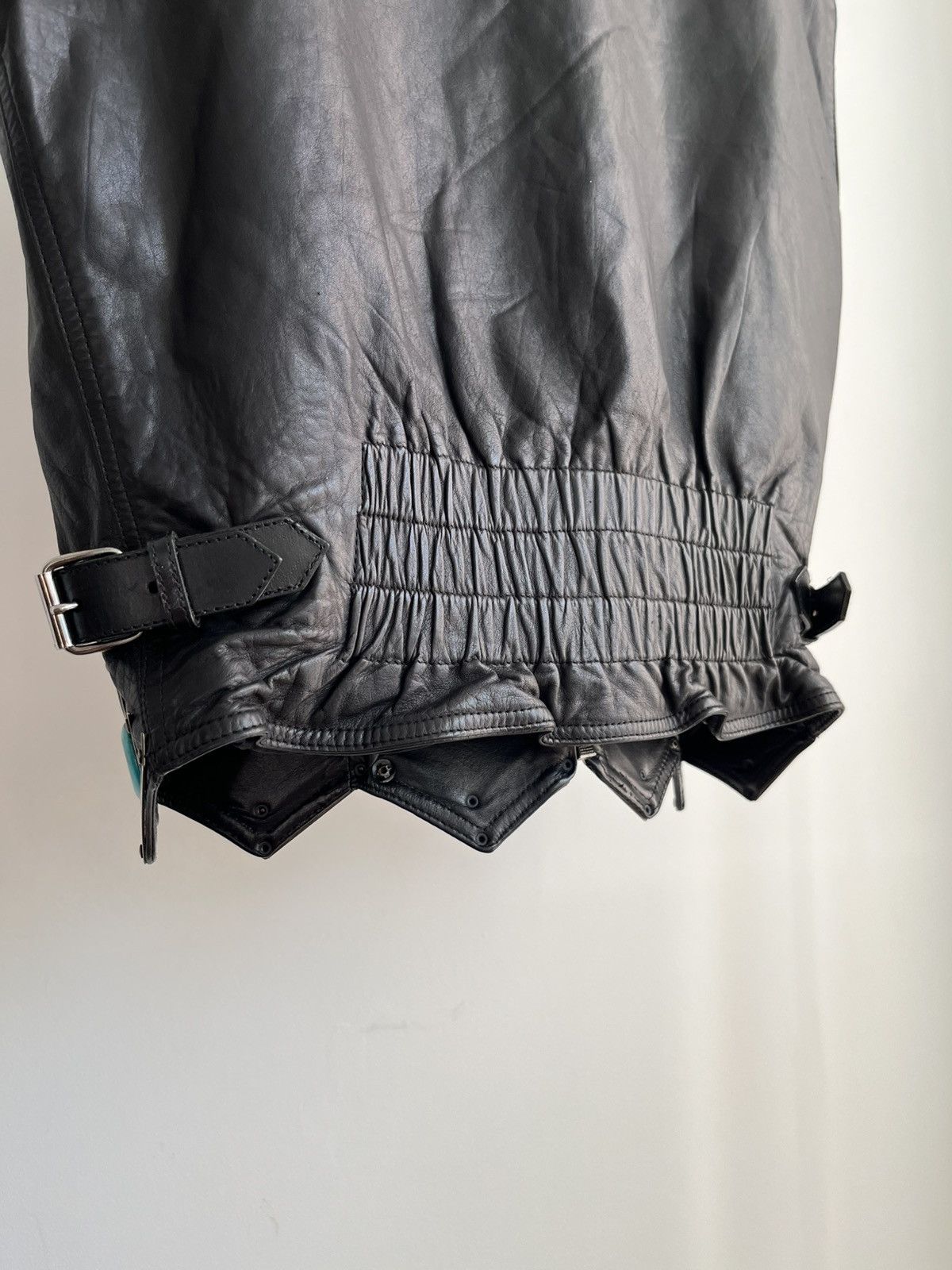 Calugi e Gianelli Calugi e Giannelli 80s steel & turquoise leather biker vest Size US S / EU 44-46 / 1 - 6 Thumbnail