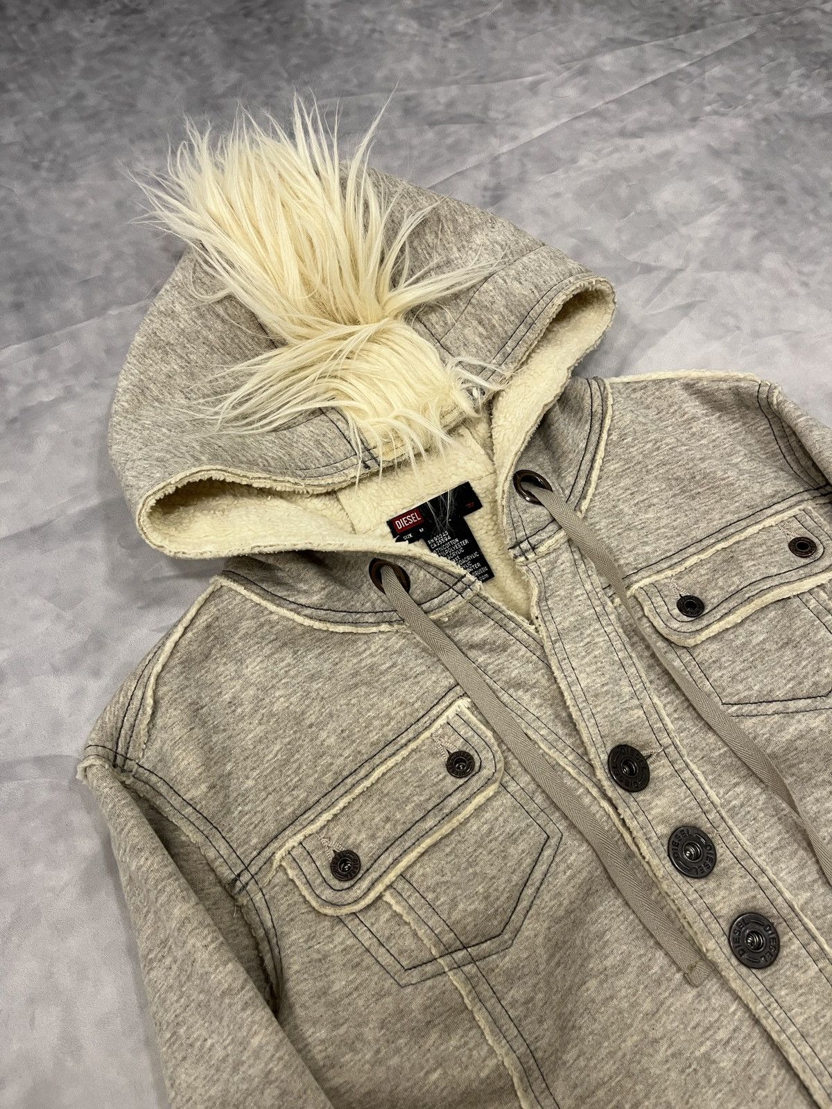 Diesel Diesel AW2008 Mohawk Fur Jacket Size M / US 6-8 / IT 42-44 - 3 Thumbnail