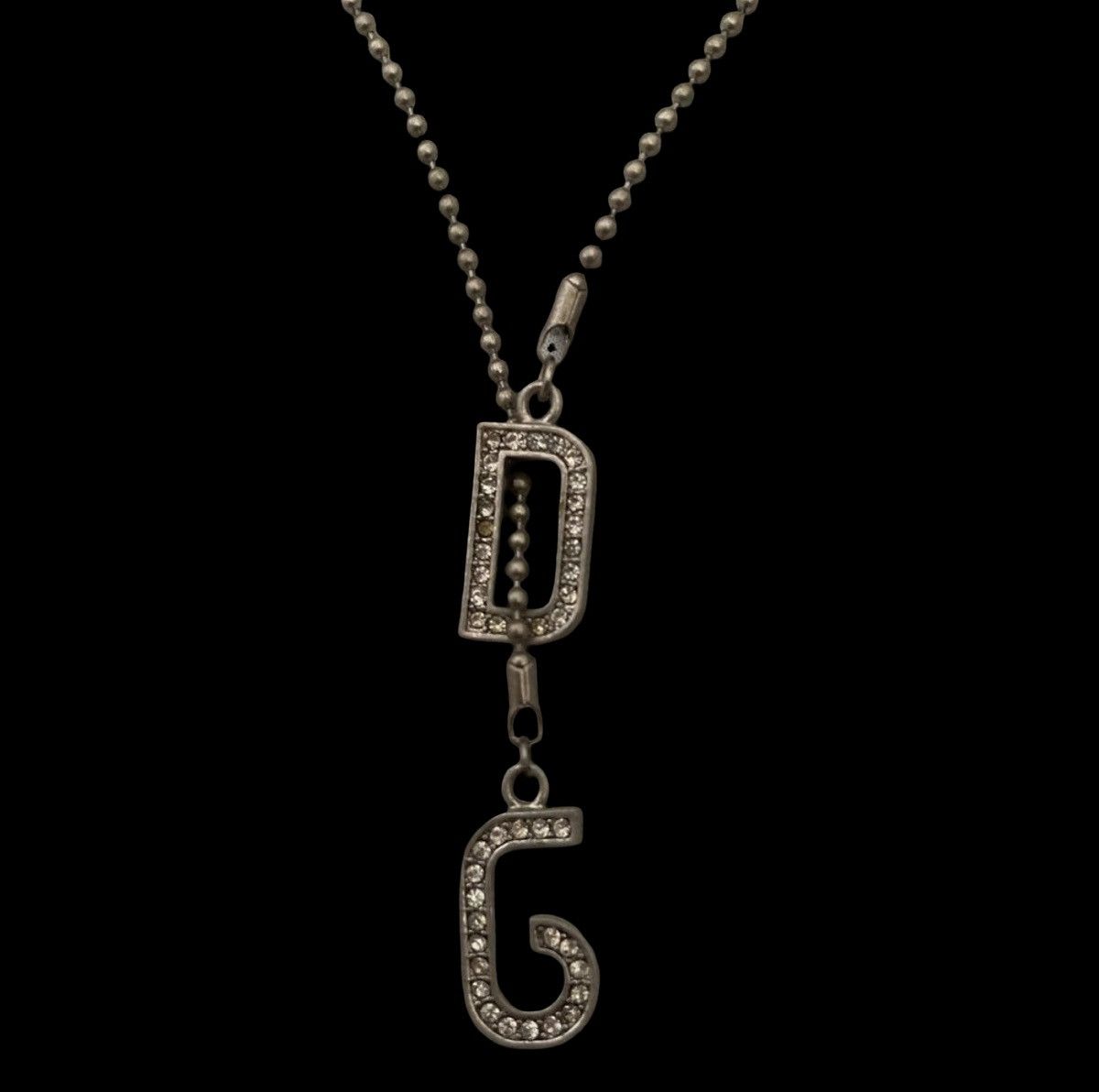 Dolce & Gabbana DOLCE & GABBANA Rhinestone "D&G" Logo Adjustable Ball Chain Size ONE SIZE - 4 Thumbnail
