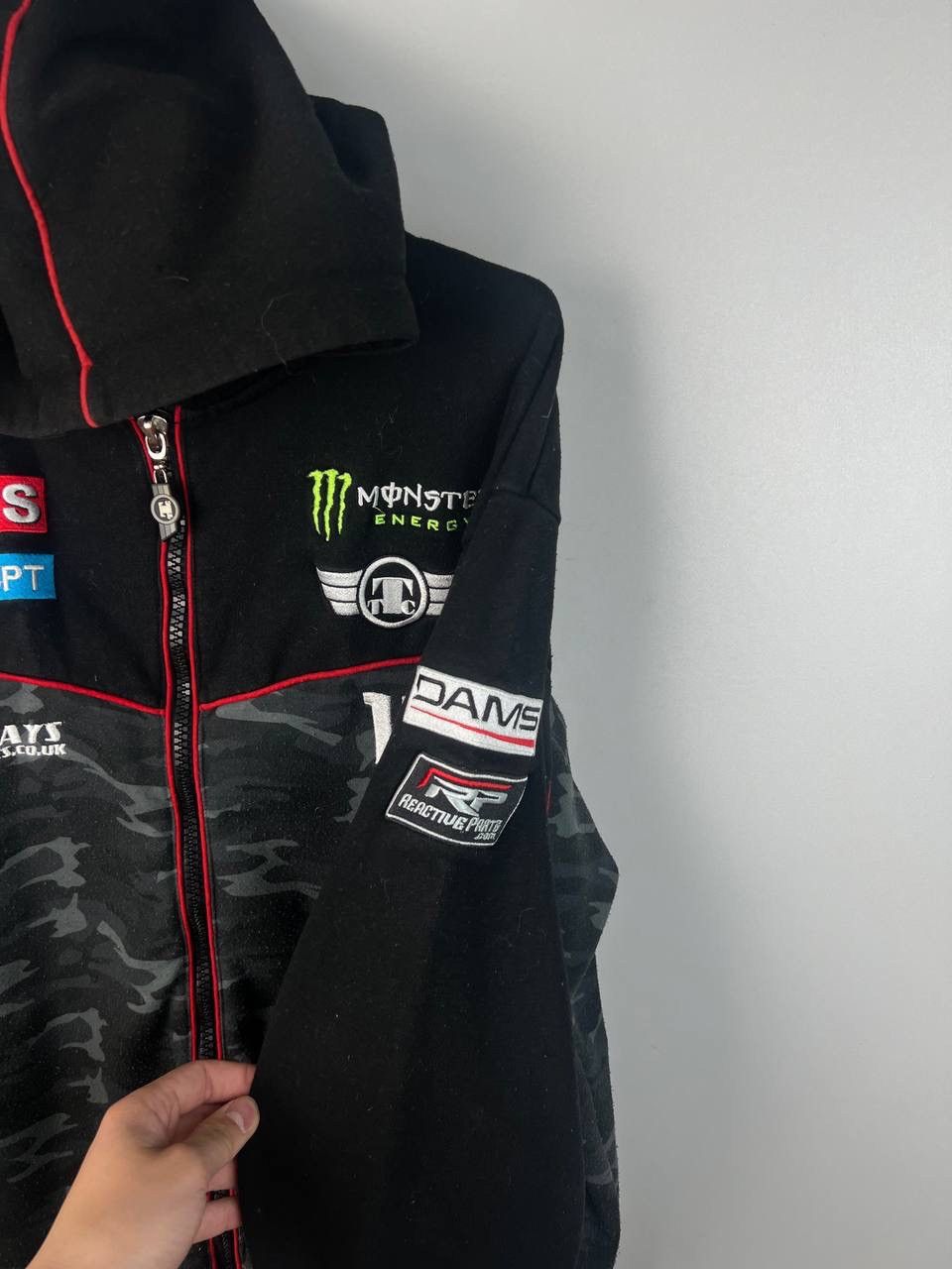 Vintage Monster Energy racing zip hoodie size L Size US L / EU 52-54 / 3 - 5 Thumbnail