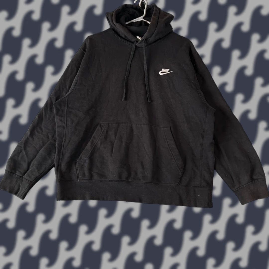 Nike Nike Pullover Hoodie Sweatshirt Black Men's L Regular Size Kangaroo Pocket Sweatshirt Athleisure Sportswear Size US L / EU 52-54 / 3 - 1 Thumbnail
