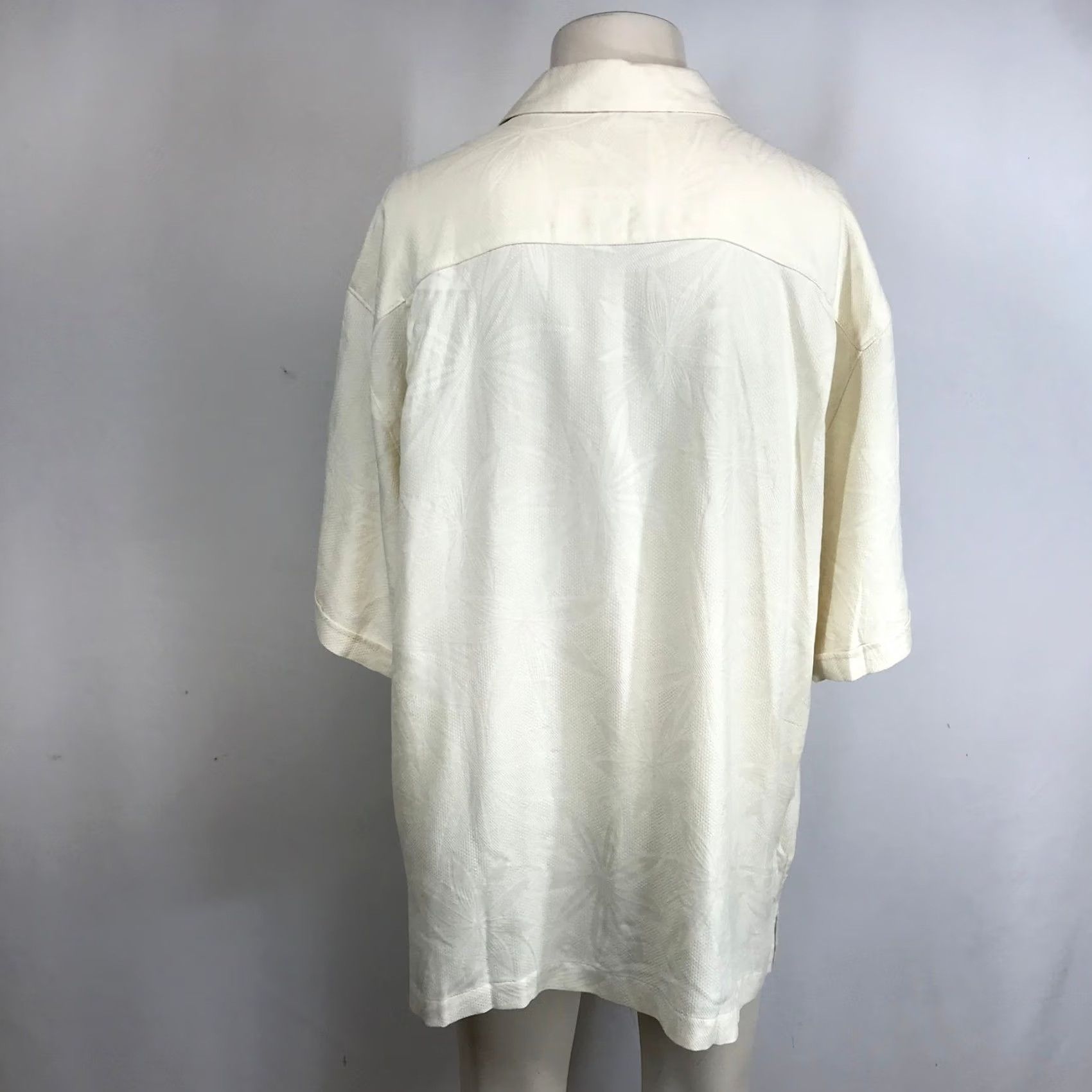 Vintage VINTAGE Jamaica Jaxx Cream Silk Floral Print Short Sleeve Button Up Shirt Mens XXL Size US XXL / EU 58 / 5 - 5 Thumbnail