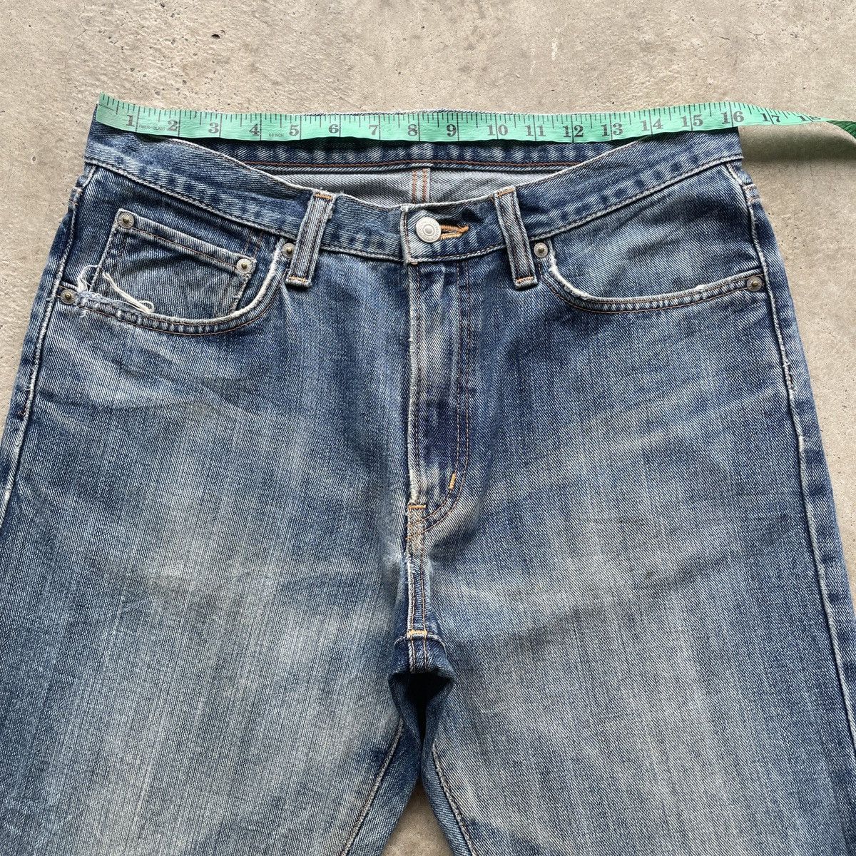 Edwin × Japanese Brand W32 Vintage Edwin Made In Japan Faded Distressed Jeans Pants Size US 32 / EU 48 - 5 Thumbnail
