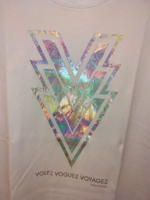 Louis Vuitton Men's Volez Voguez Voyagez T-Shirt Tee