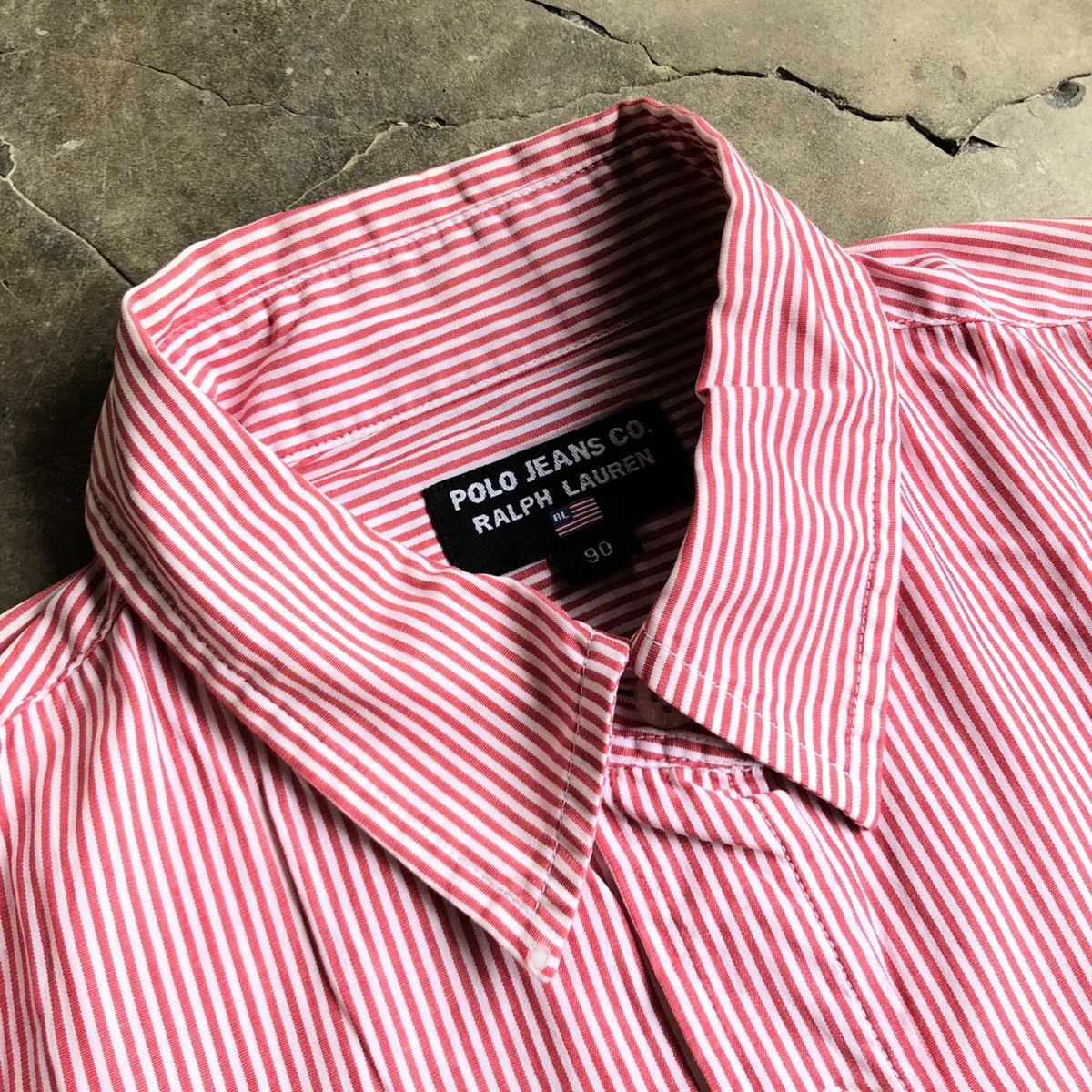 Polo Ralph Lauren Vintage Polo Jeans Co. Ralph Lauren Stripe Shirt Pink Size US S / EU 44-46 / 1 - 5 Thumbnail