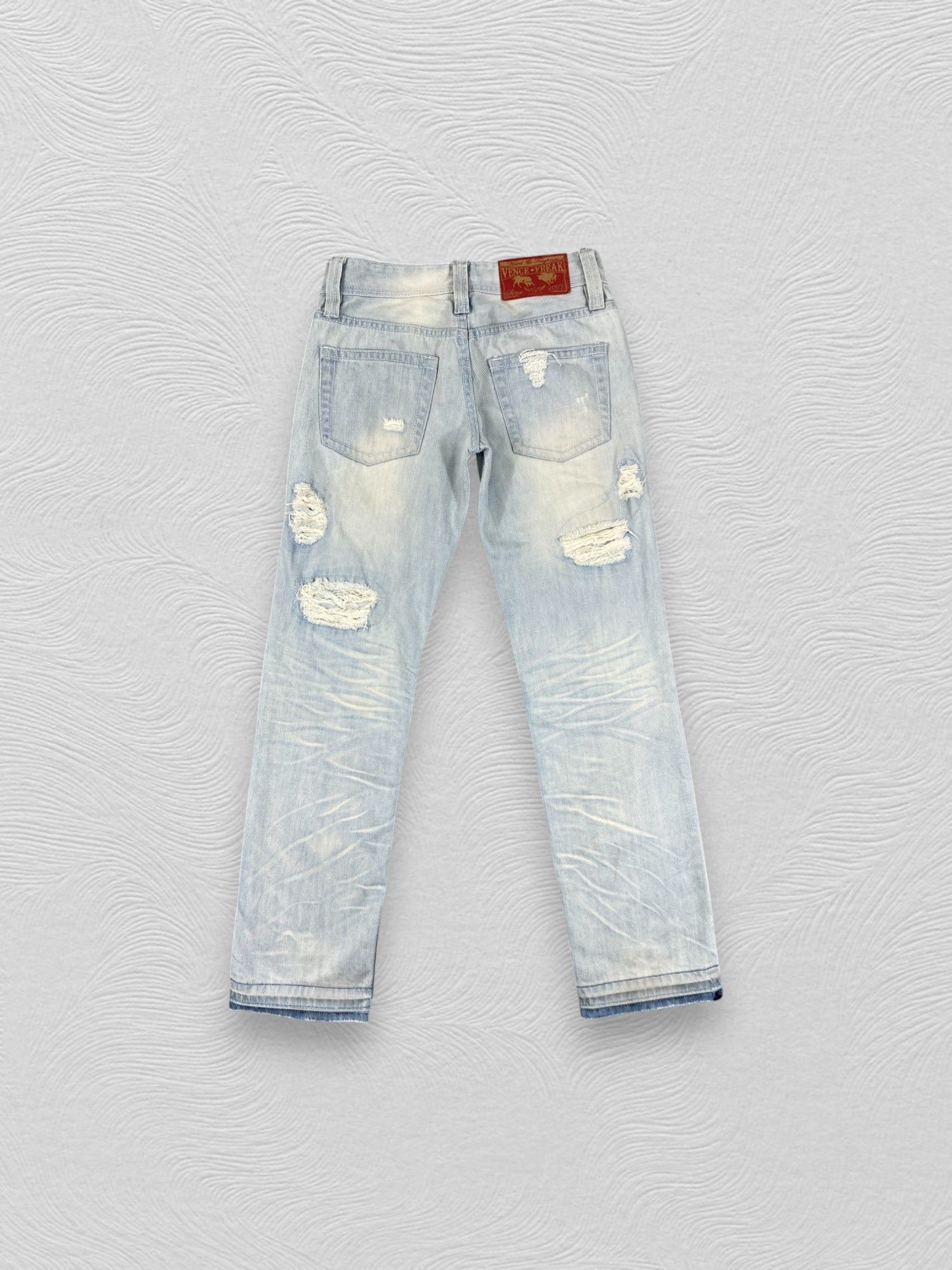 Hysteric Glamour Distressed Light Blue Vence Freak Jeans 29x30.5 Denim JN3510 Size US 29 - 2 Thumbnail