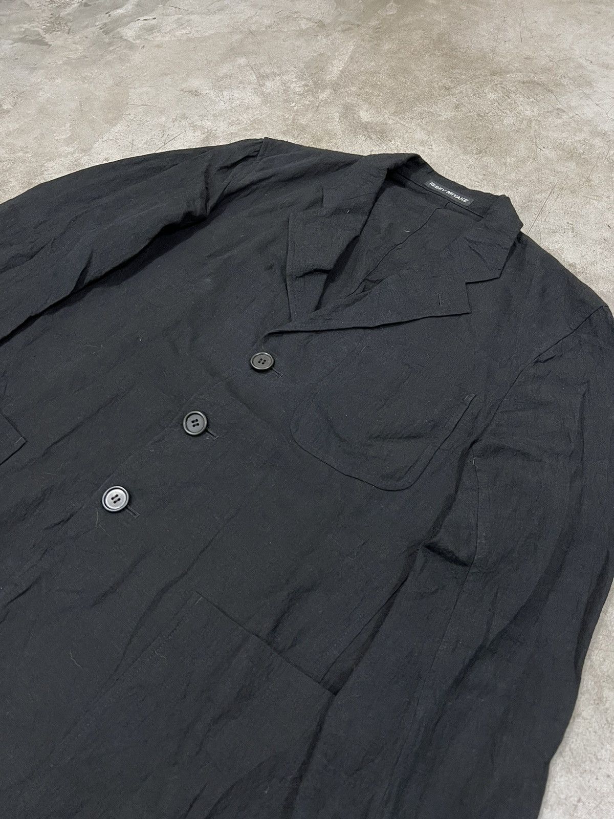 Issey Miyake × Vintage SS04 Issey Miyake Men Linen Blazer Jacket Size 36S - 2 Thumbnail