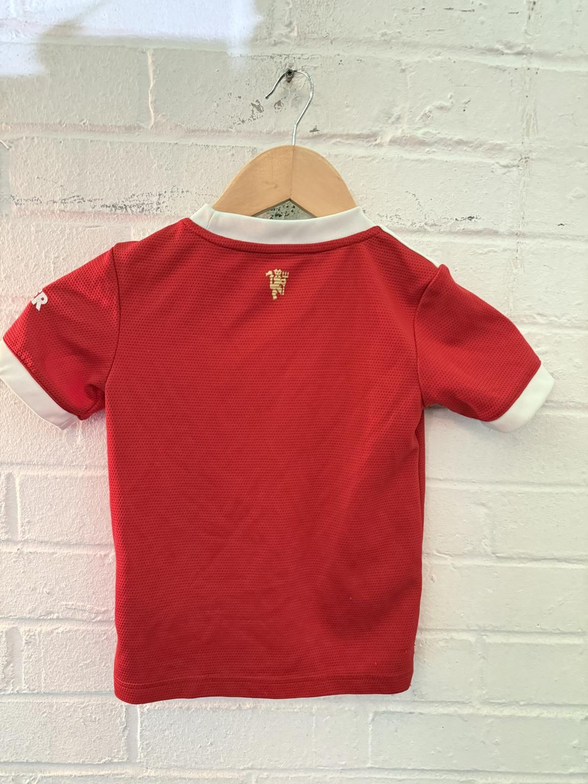 Adidas Manchester United Kids' Soccer Jersey Red Size 4-5 Years Size ONE SIZE - 4 Thumbnail