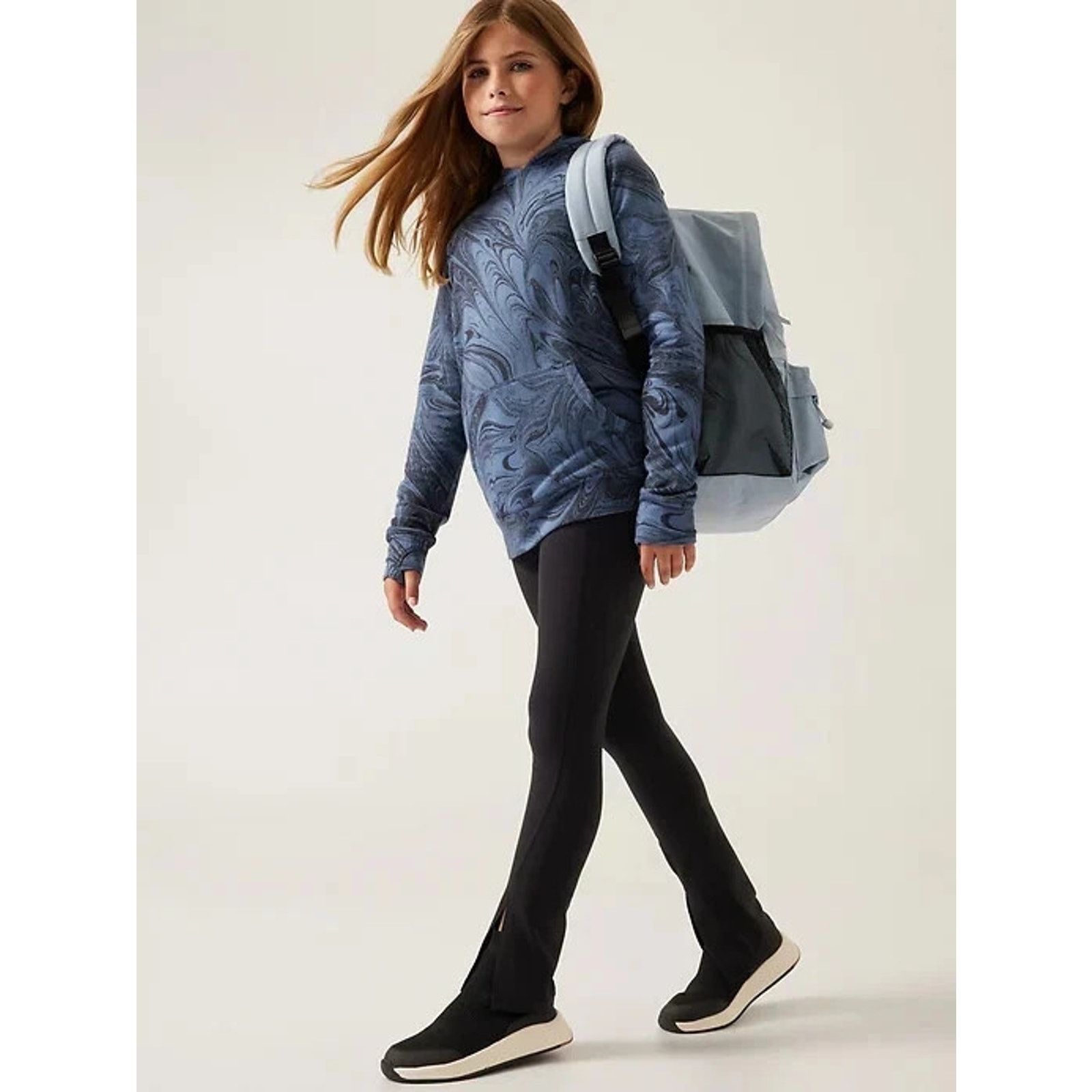 Athleta Athleta Girl jumpsuit MARBLE BLUE 8-10 Years A003224 Size 24" / US 00 / IT 34 - 3 Thumbnail