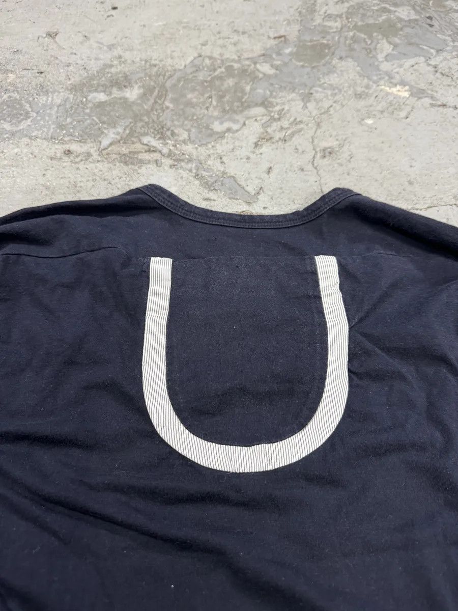 Marithe + Francois Girbaud 1990s Marithé + François Girbaud Navy Contemporary V Neck Longsleeves Size US L / EU 52-54 / 3 - 8 Thumbnail