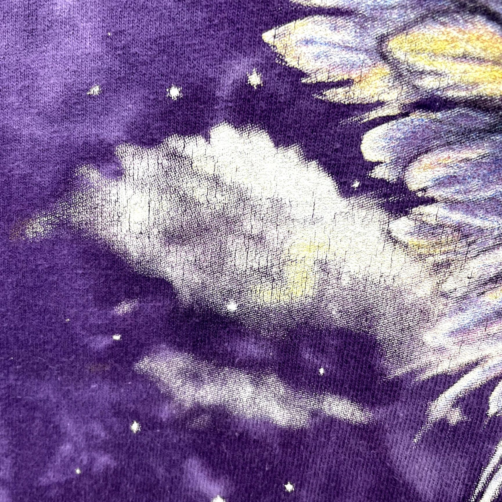 Gildan VINTAGE Y2K Angel Graphic T-Shirt Medium Purple Tie-Dye Unisex M Shirt Mens Womens Girls критер Size US M / EU 48-50 / 2 - 4 Thumbnail