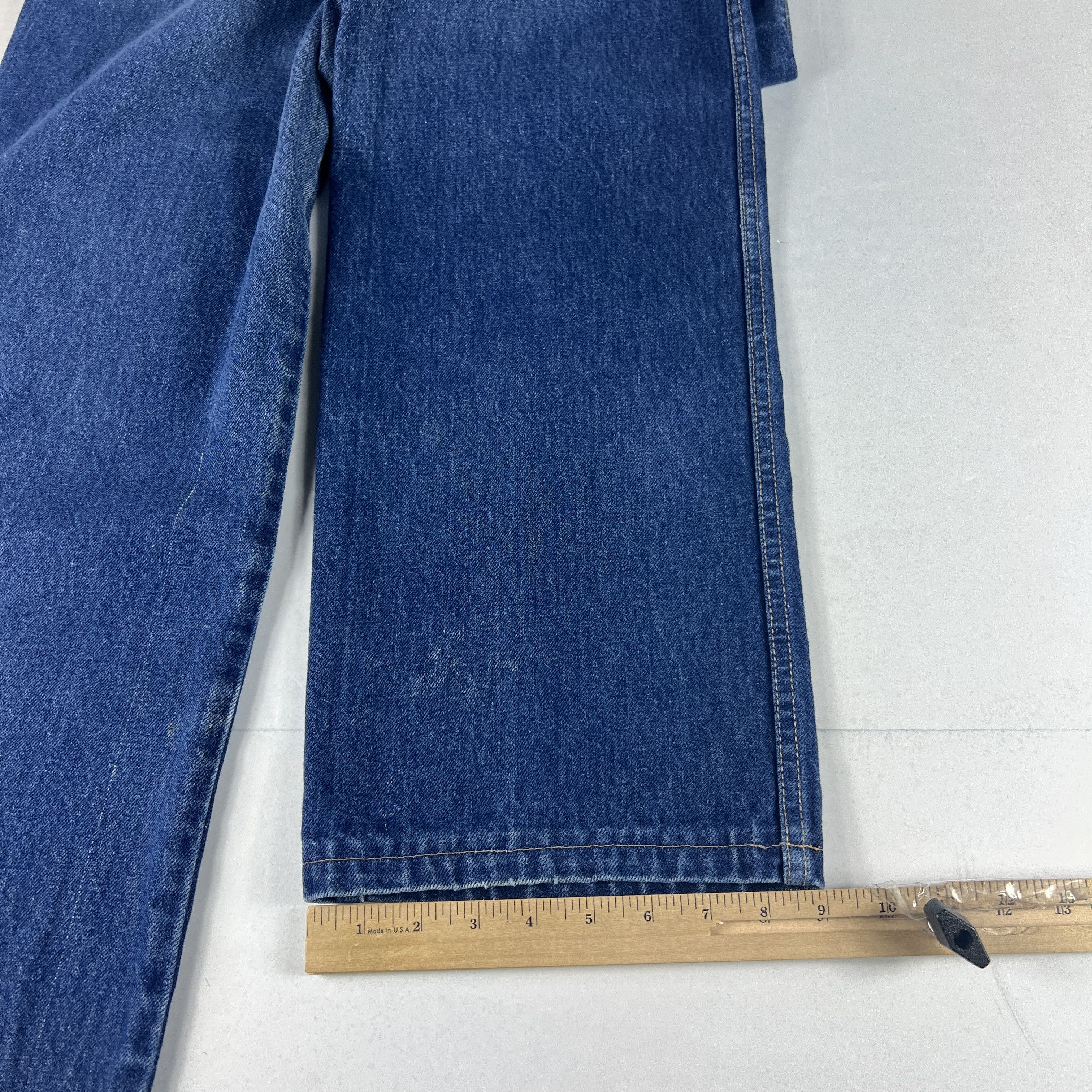 Calvin Klein VTG 80s Calvin Klein Jeans High Rise Straight Blue Denim Size 28" / US 6 / IT 42 - 17 Thumbnail