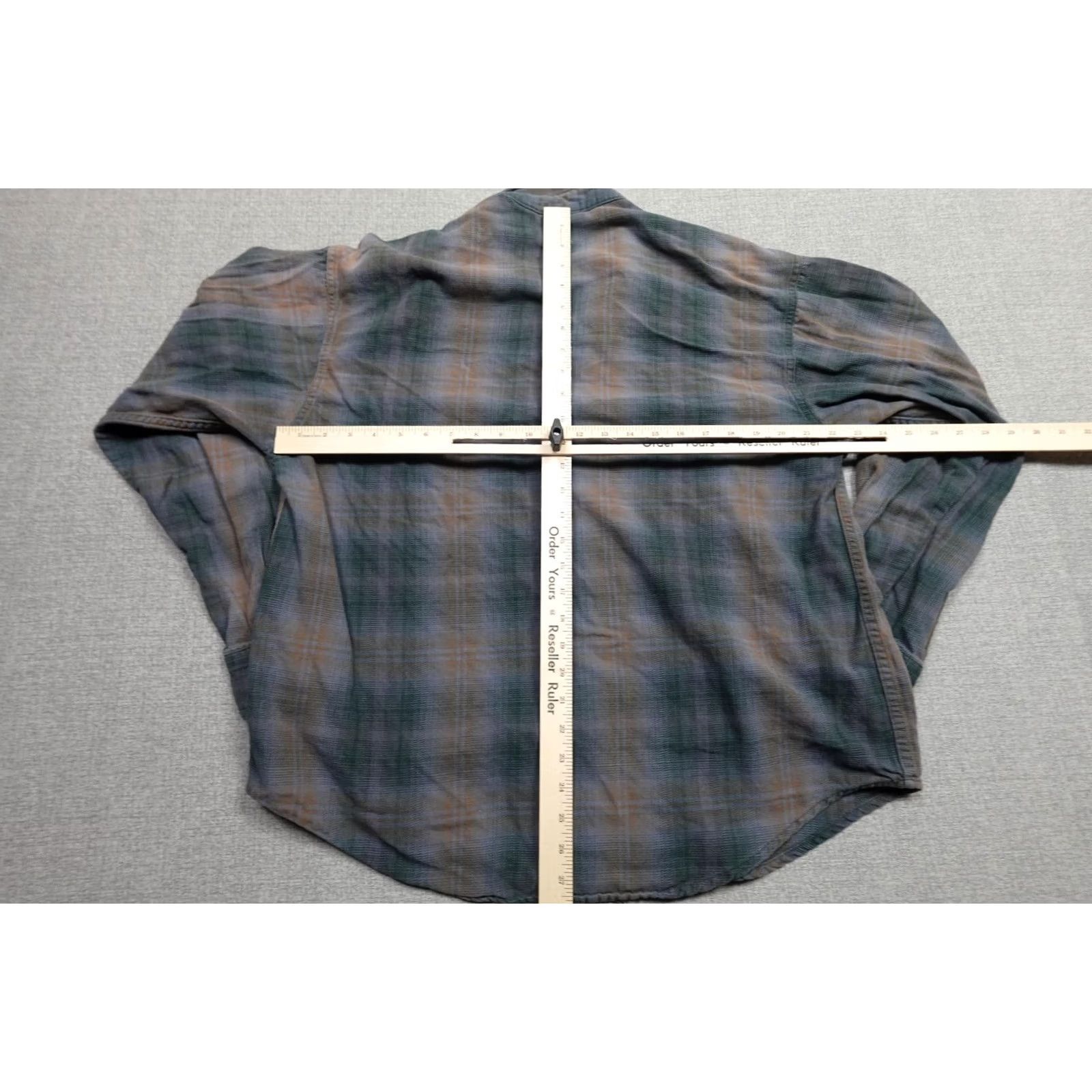 Harley Davidson Harley-Davidson Button-Up Shirt Mens Large Green Plaid Long Sleeve Front Pocketed Cotton Shirt Size US L / EU 52-54 / 3 - 6 Thumbnail