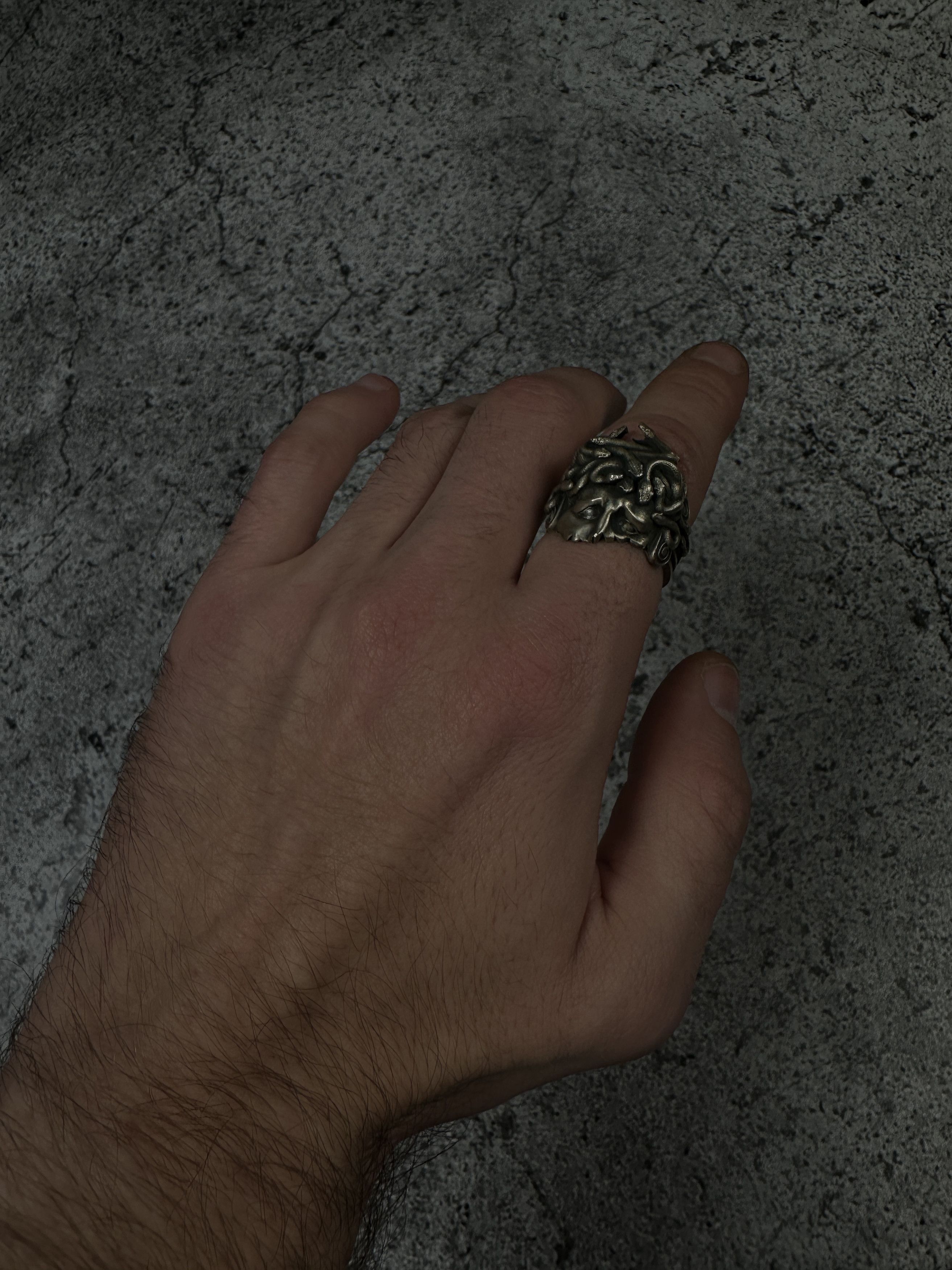 🐍 Wounded Medusa Handmade 925 Silver Ring 🐍