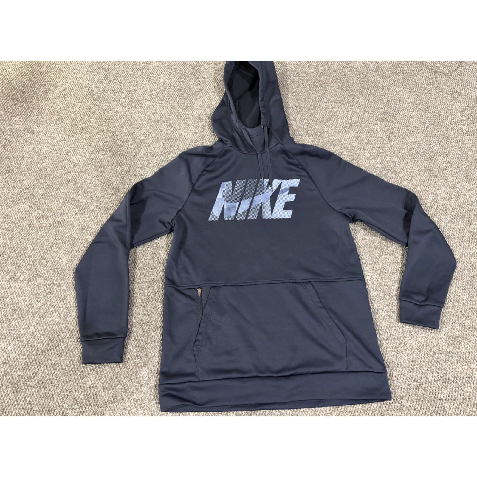 Nike Nike Hoodie Mens M Blue Dri-FIT Pullover Graphic Logo Fleece Sweatshirt Size US M / EU 48-50 / 2 - 2 Thumbnail