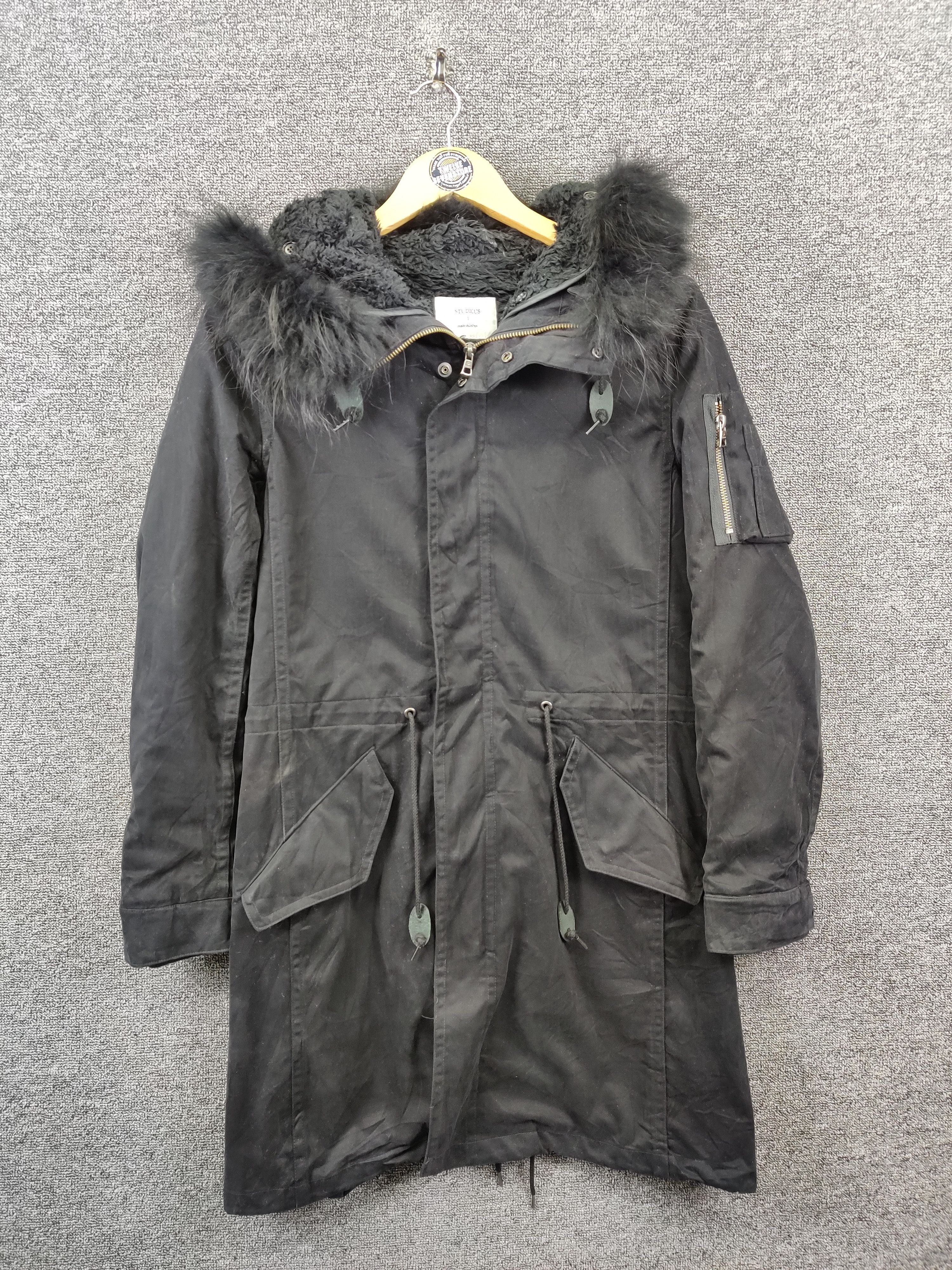 Japanese Brand Vintage Studious N-3B Parka Flight Fur Jacket Size US M / EU 48-50 / 2 - 1 Thumbnail