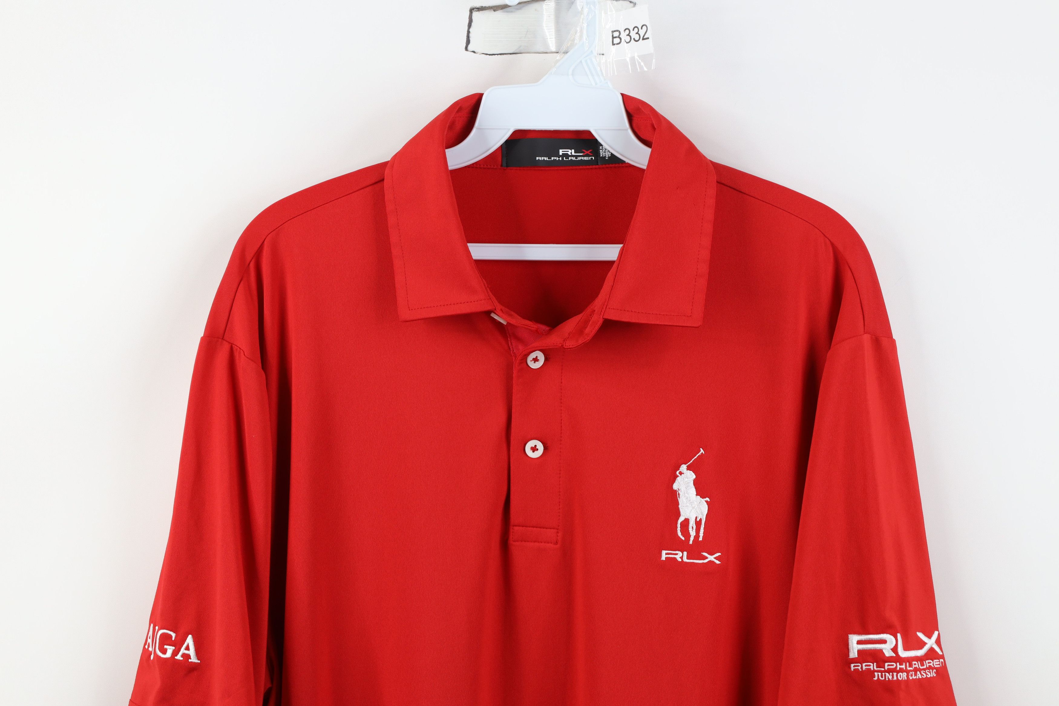 Polo Ralph Lauren Ralph Lauren RLX AJGA Junior Classic Collared Golf Polo Red Size US L / EU 52-54 / 3 - 2 Thumbnail