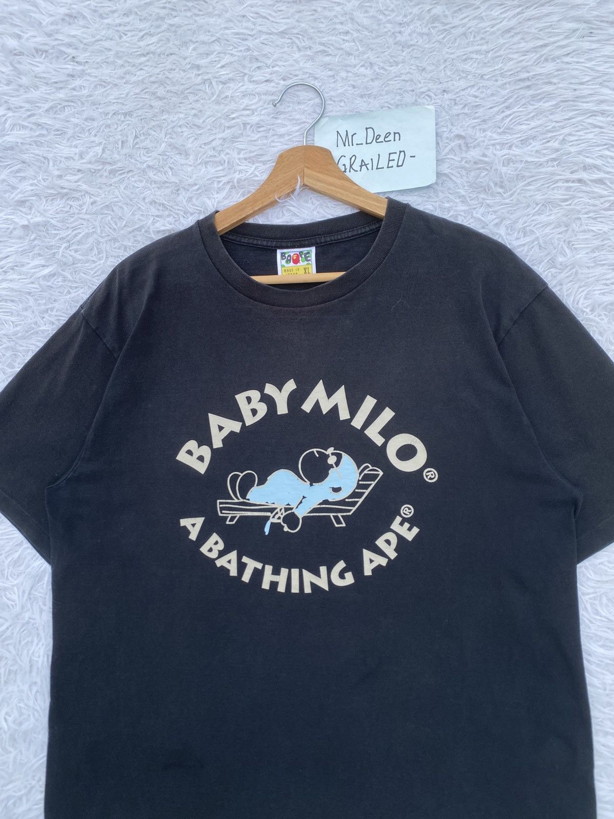 Bape Rare BAPE By Baby Milo Rest In Bed Picnic Tshirt Size US XL / EU 56 / 4 - 1 Thumbnail