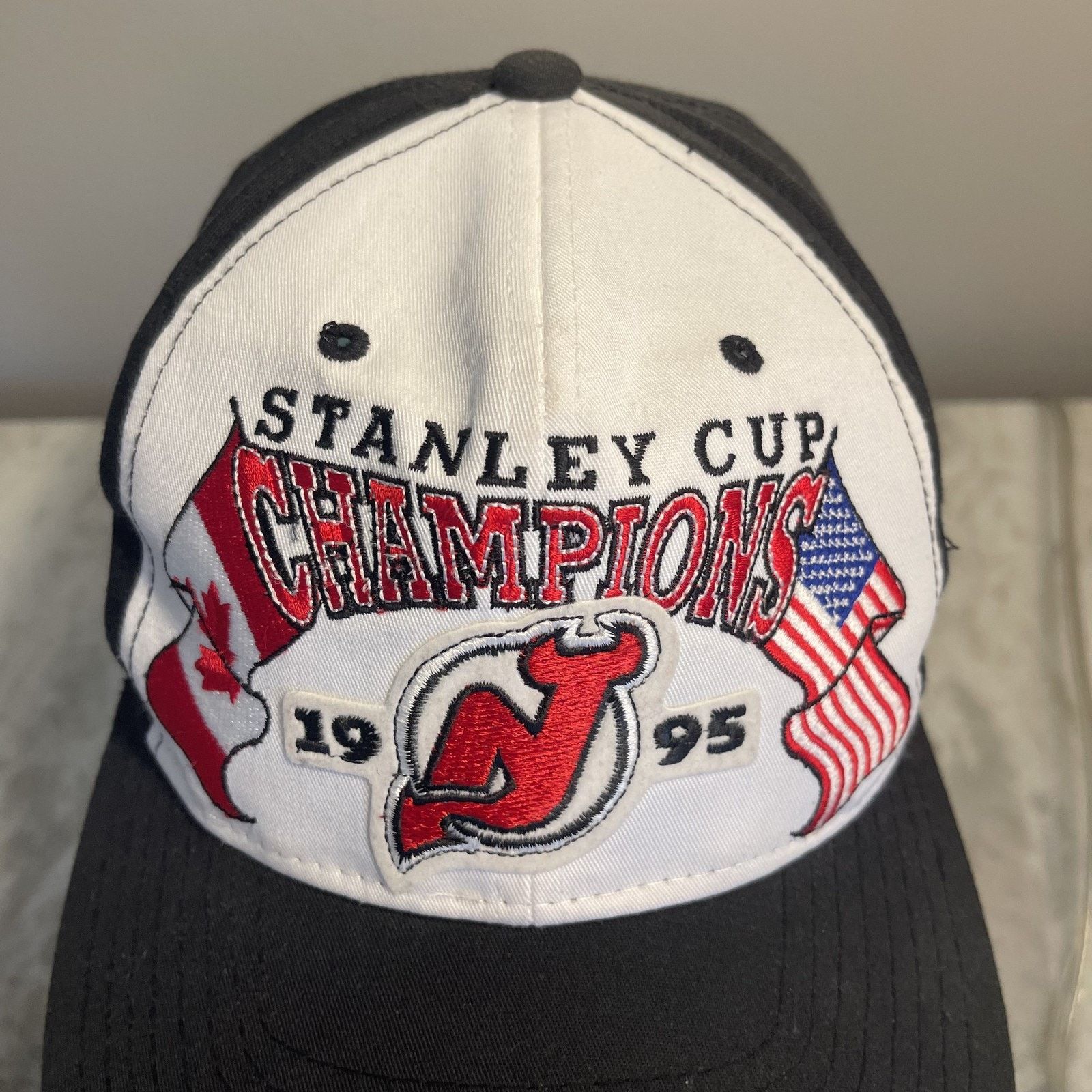 Starter Vtg New Jersey Devils Hat Snap Back Stanley Cup Starter 90s Size ONE SIZE - 3 Thumbnail
