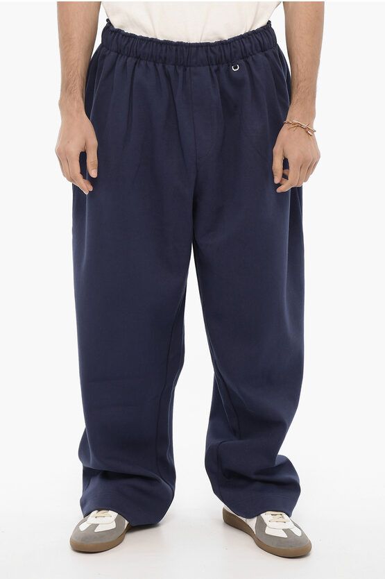 image of Ader Error 2-Pockets Casual Pants With Drawstring Waist in Blue, Men's (Size 32)
