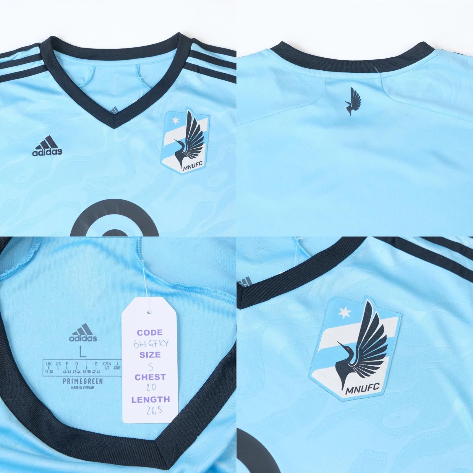 Adidas 2021/22 Minnesota United Away Shirt MLS Womens L Size US L / EU 52-54 / 3 - 4 Thumbnail