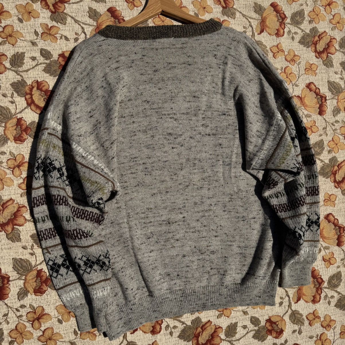 Japanese Brand × Vintage Vintage Embroidered Polar Bear Eclectic Sweater Wool cute Size US L / EU 52-54 / 3 - 11 Thumbnail