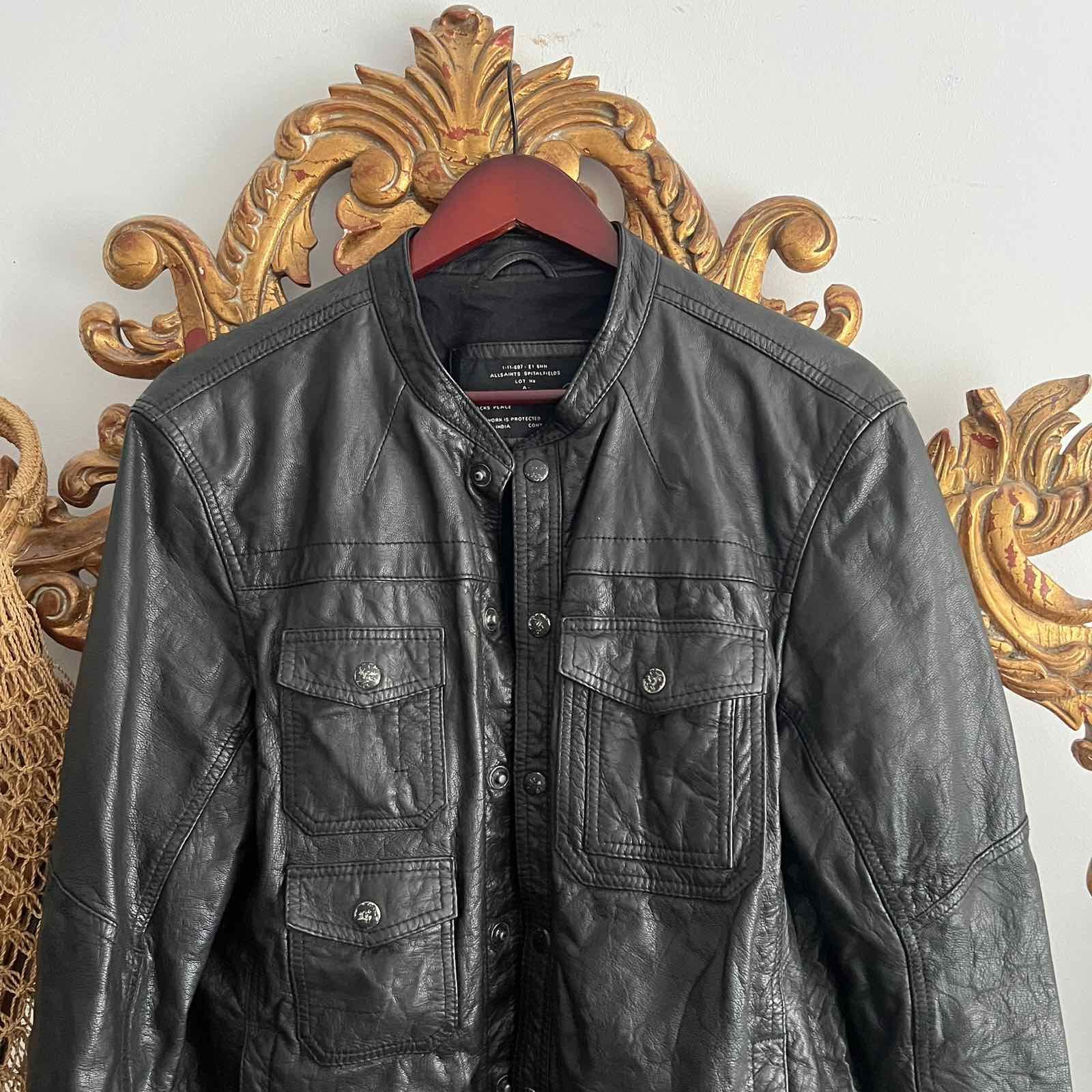 Allsaints Allsaints Spitalfields Leather cargo Demon Jacket Shirt Size M / US 6-8 / IT 42-44 - 4 Thumbnail