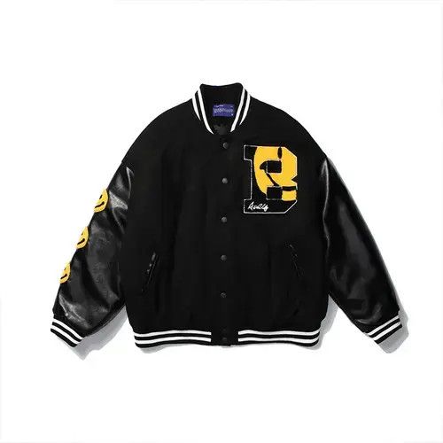 Japanese Brand Smiley Patchwork Varsity Jacket Size US L / EU 52-54 / 3 - 3 Thumbnail