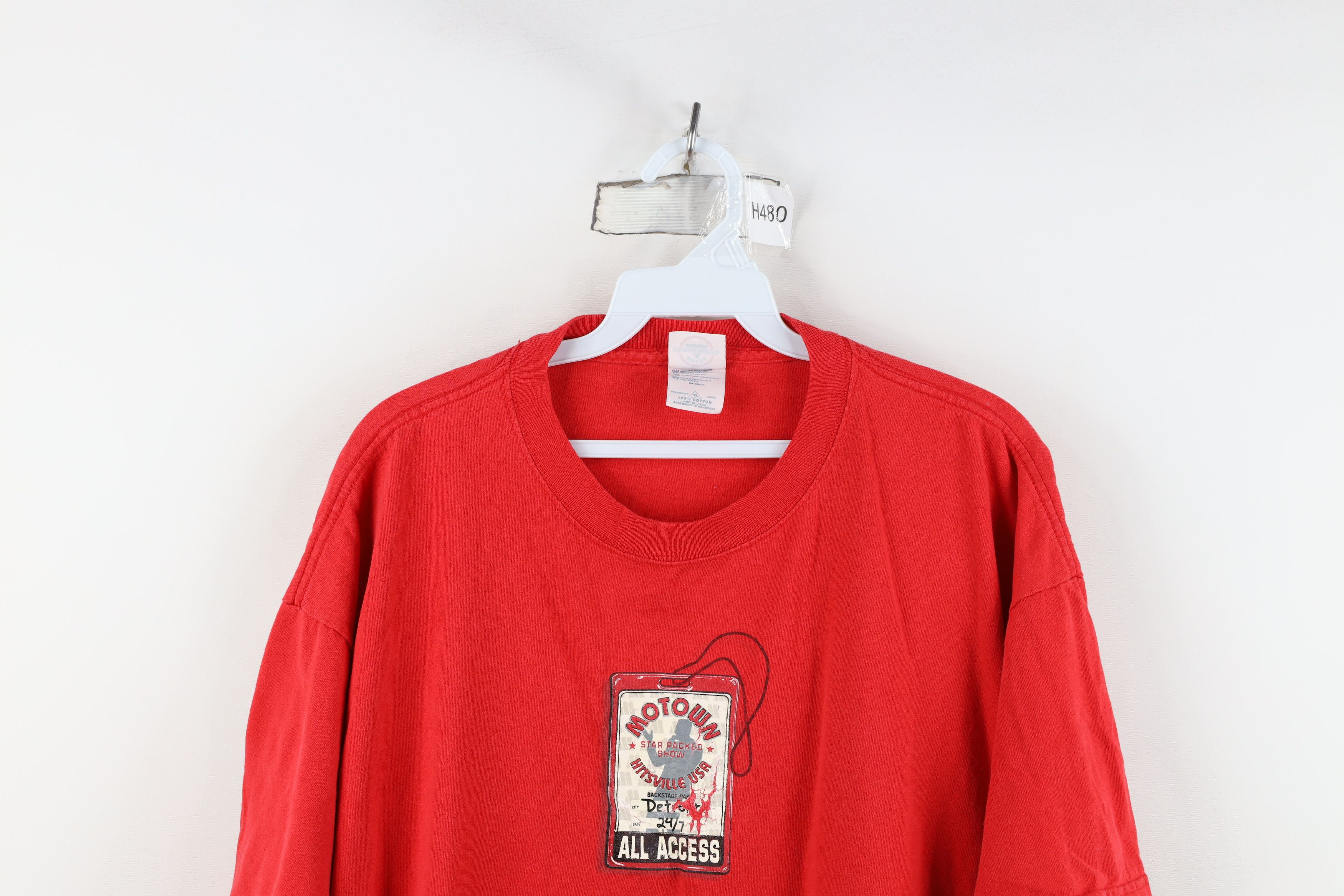 Vintage Vintage 90s Streetwear Spell Motown Records Detroit T-Shirt Size US XL / EU 56 / 4 - 2 Thumbnail