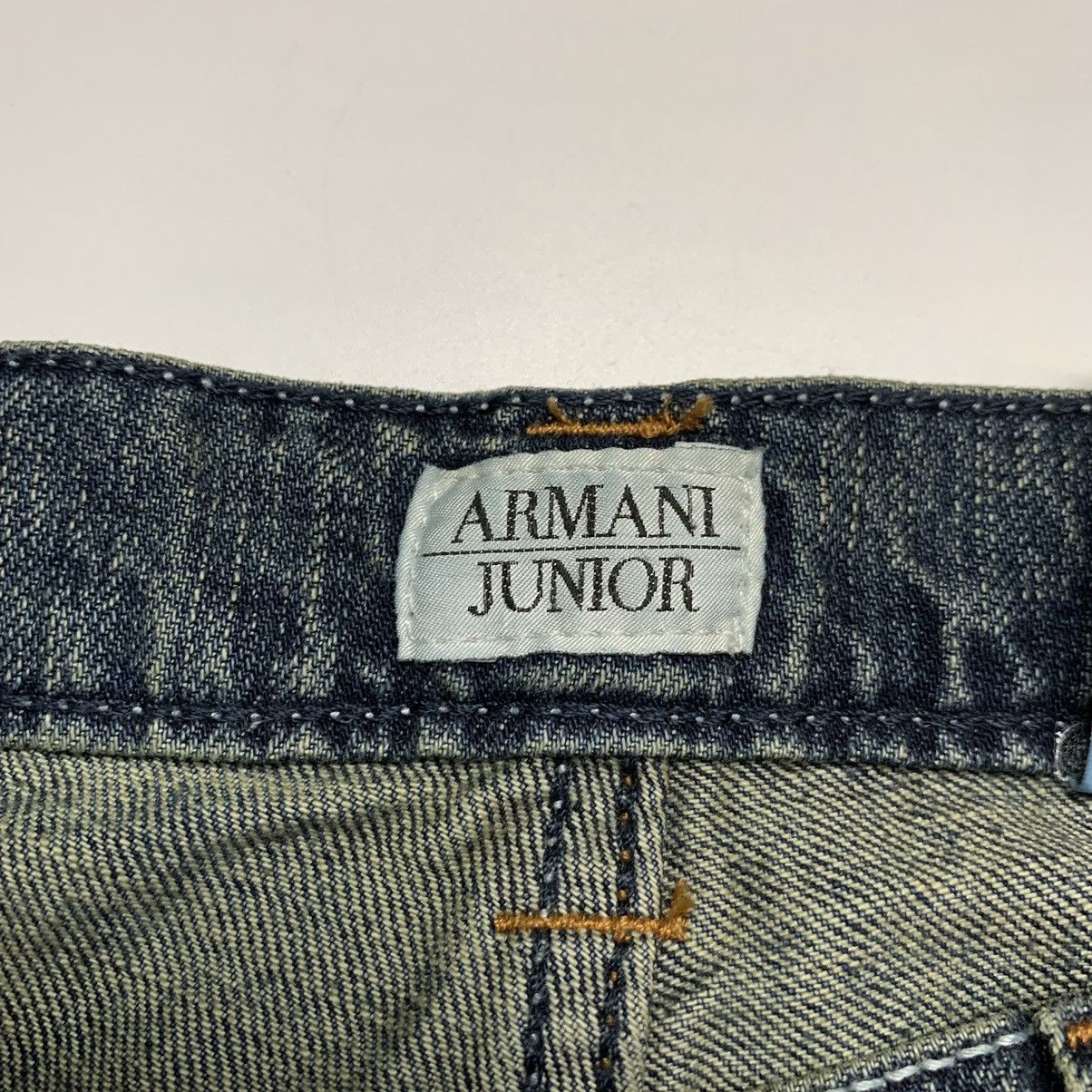 Giorgio Armani VERY RARE Y2K VINTAGE ARMANI BIG LOGO FADED DENIM JEANS 00s Size US 30 / EU 46 - 17 Thumbnail