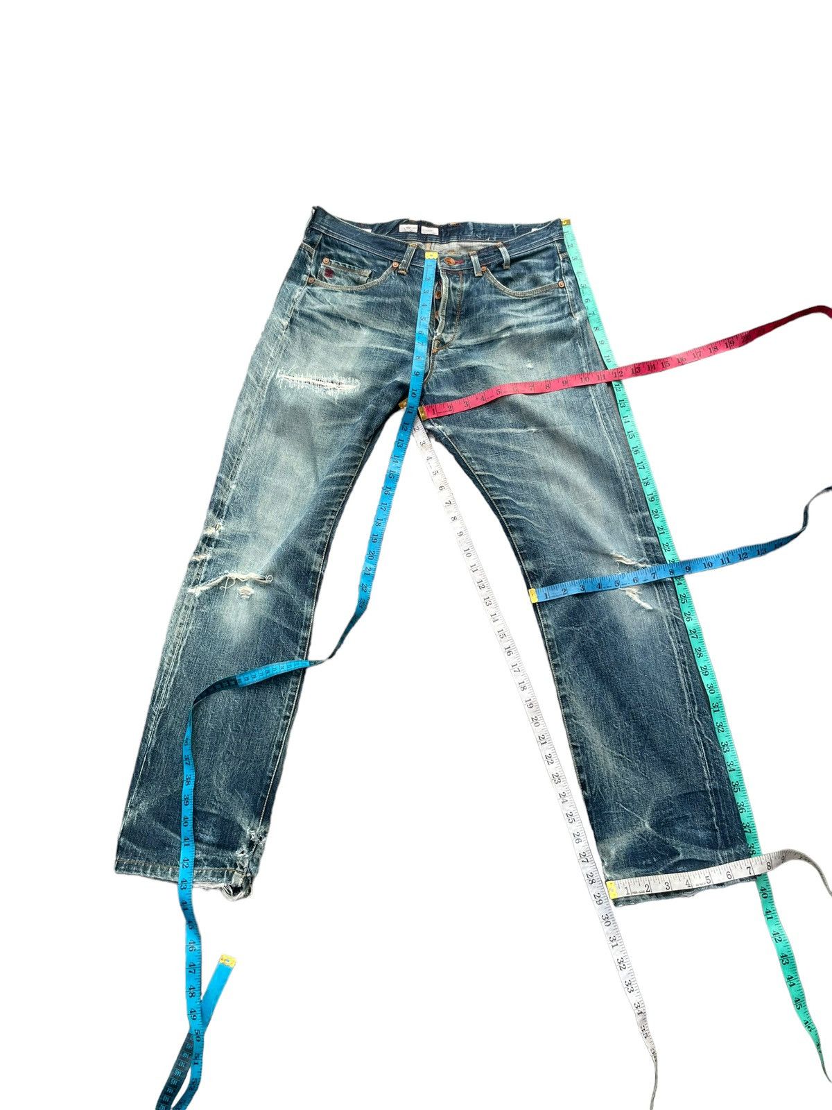 Paul Smith Red Ear Paul Smith Red Ear Faded Distresed Denim Size US 32 / EU 48 - 23 Thumbnail