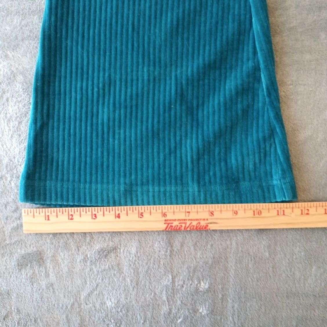 Vintage LuLaRoe Kylie Pants Womens Large Blue Turquoise Flared Pull On Corduroy New Size 36" / US 14 / IT 50 - 6 Thumbnail