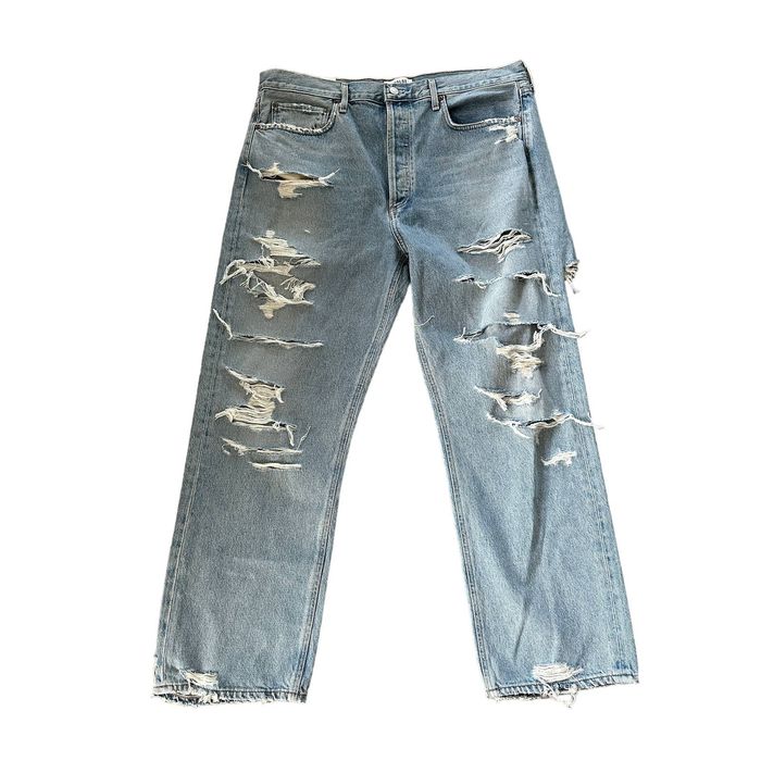 Agolde NEW AGOLDE 90 s Mid Rise Loose Fit Jean Unhinged Distressed