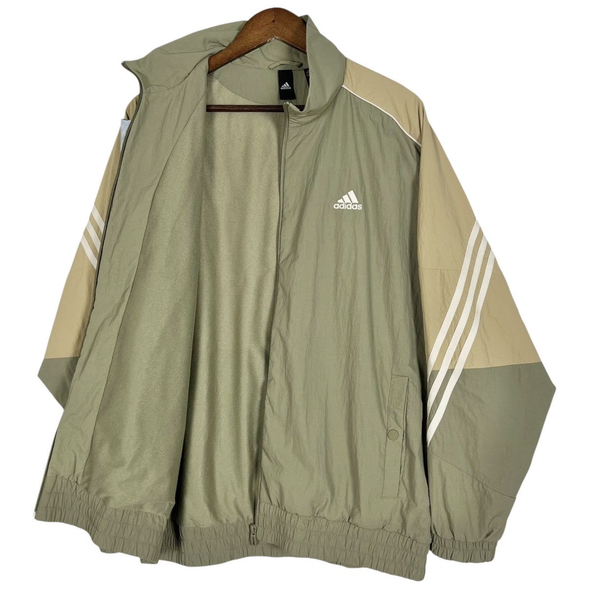 Adidas × Vintage Adidas Three Stripes Spellout Jacket Size US XL / EU 56 / 4 - 4 Thumbnail