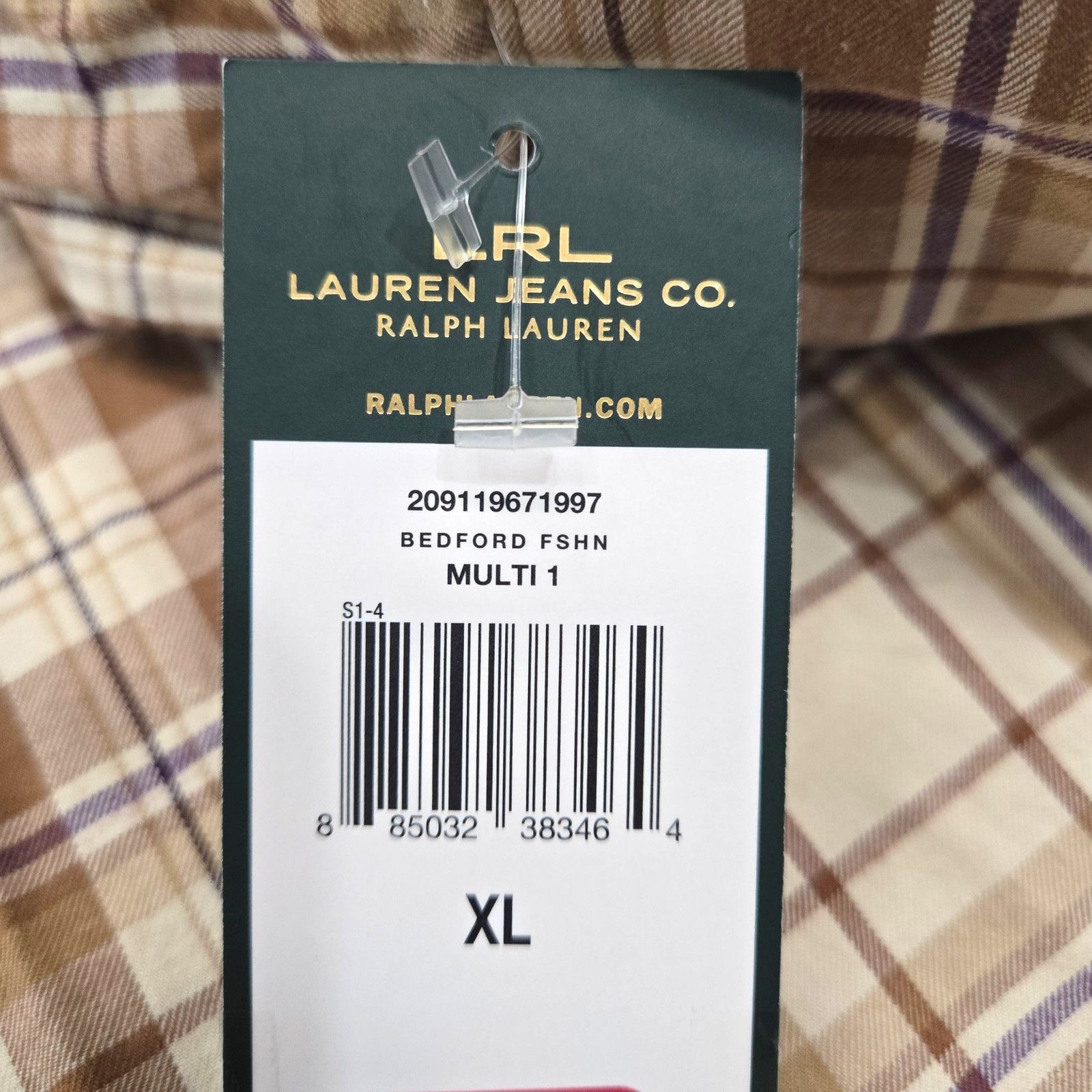 Ralph Lauren Y2K Ralph Lauren Plaid Tan Ruffle Button Up Blouse Size XL Size XL / US 12-14 / IT 48-50 - 5 Thumbnail