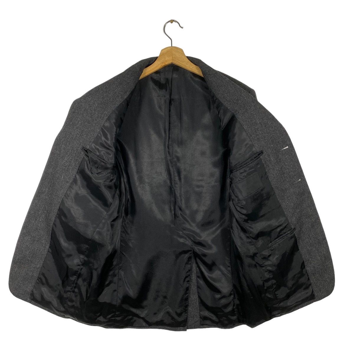 Prada × Vintage Vintage Prada Wool Blazer Size 46 Dark Grey Colour Size 46R - 5 Thumbnail