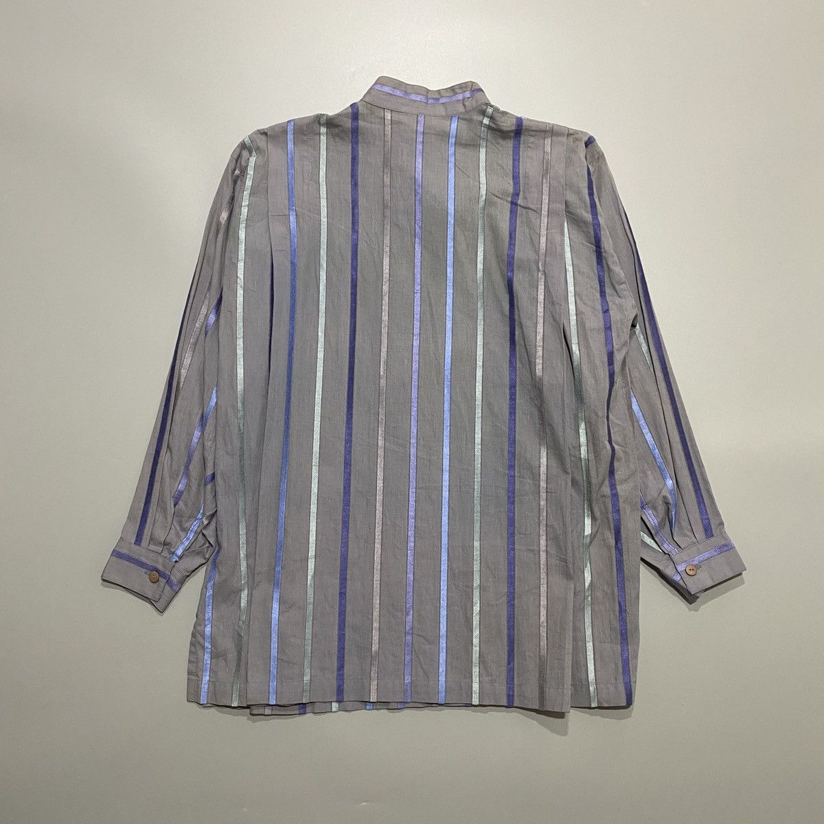 Issey Miyake 90s Issey Miyake Pleated Side Button Shirt Size US M / EU 48-50 / 2 - 10 Thumbnail