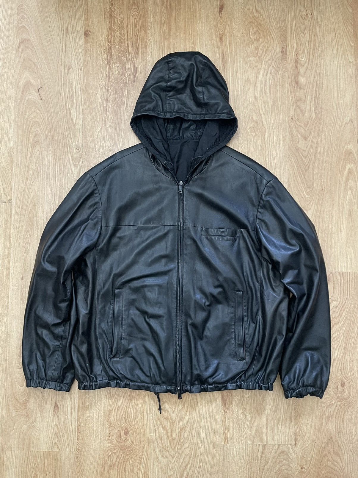 Prada Prada reversible leather/ nylon jacket Size US L / EU 52-54 / 3 - 2 Thumbnail