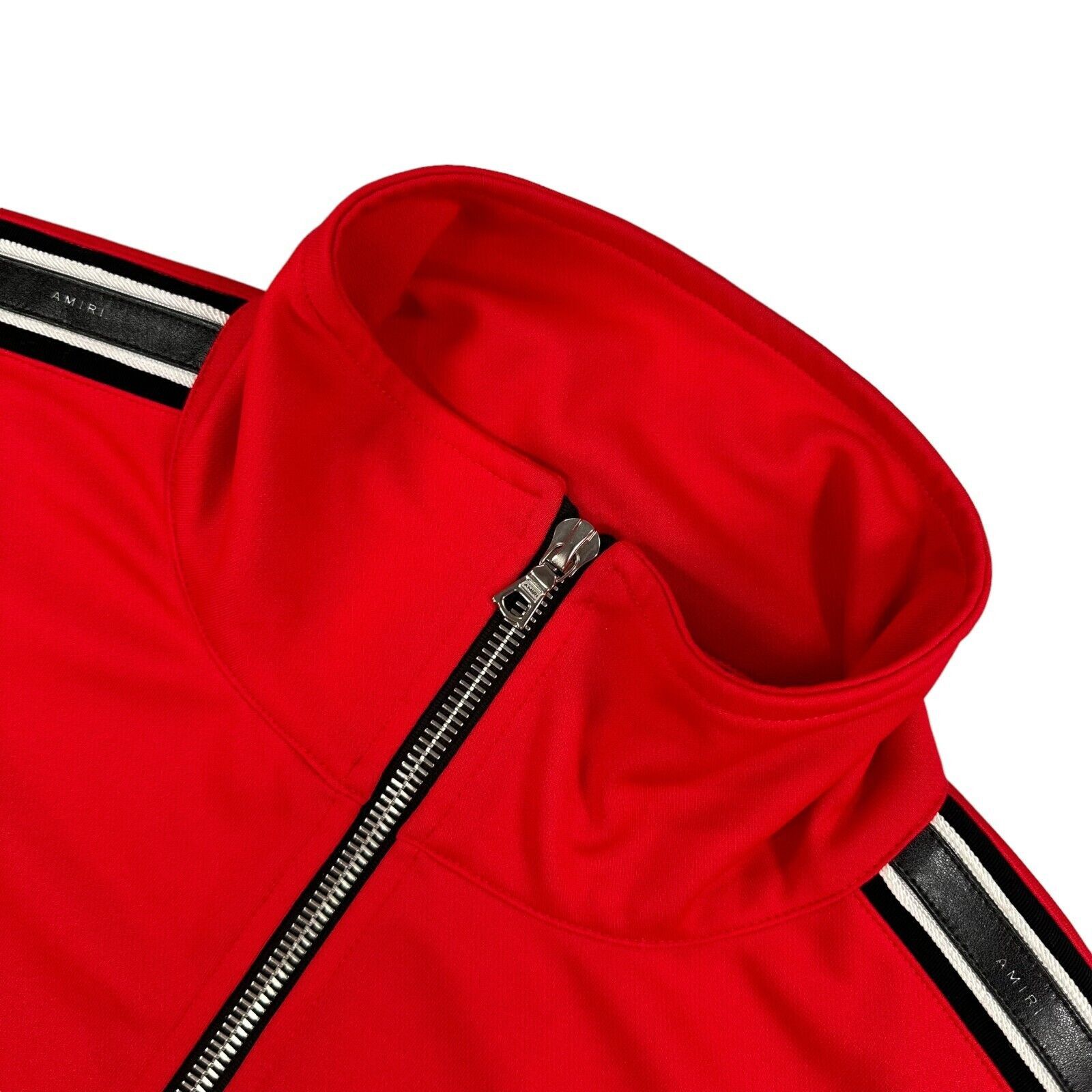 Amiri Amiri Size S Oversized Red Track Jacket Leather Taped Sleeve Size US S / EU 44-46 / 1 - 8 Thumbnail