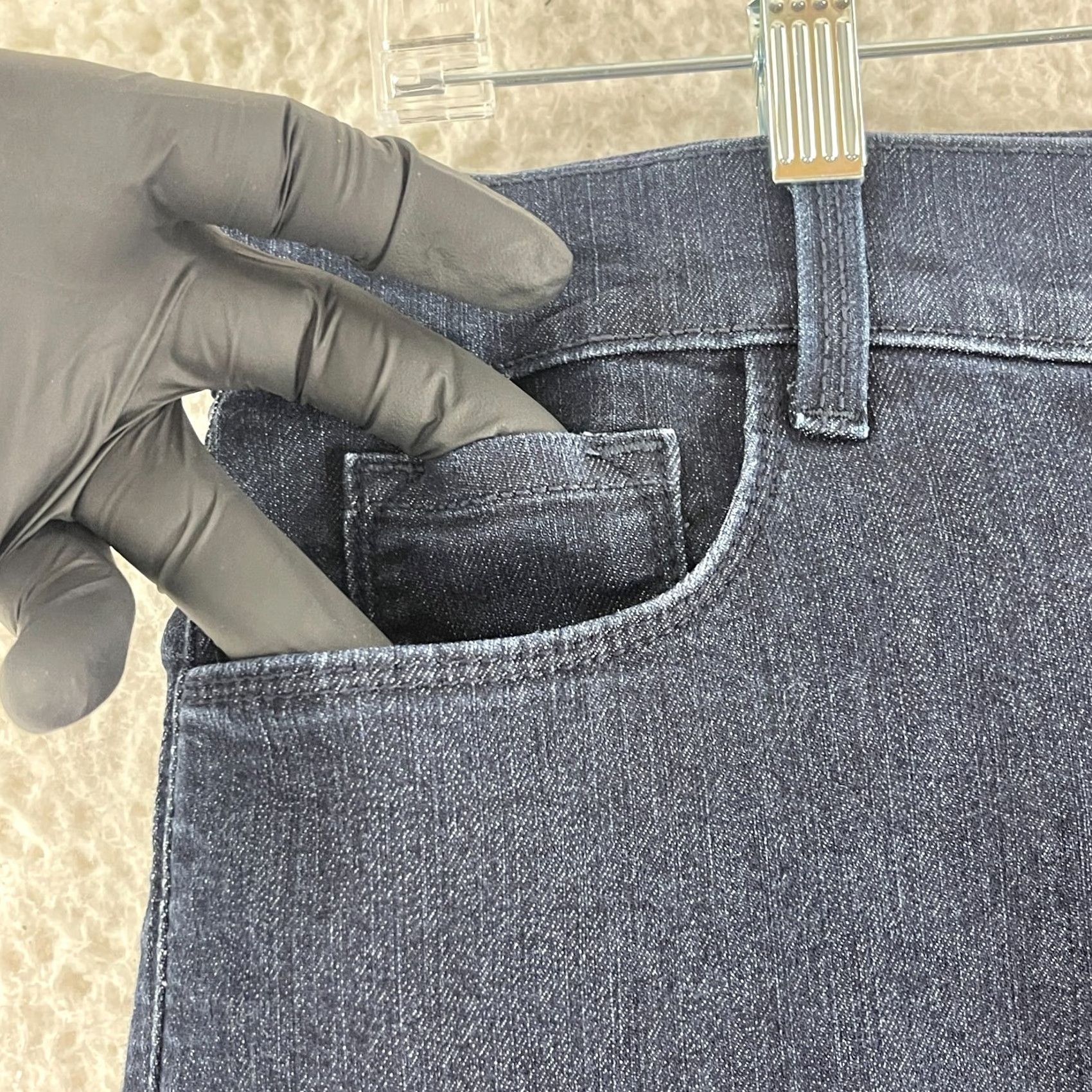 NYDJ NYJD Jeans Womens Blue Denim Cropped High-Rise Size 14 Jeans/High Rise Cropped Denim Jeans Womens 14 Blue NYDJ Size 36" / US 14 / IT 50 - 5 Thumbnail