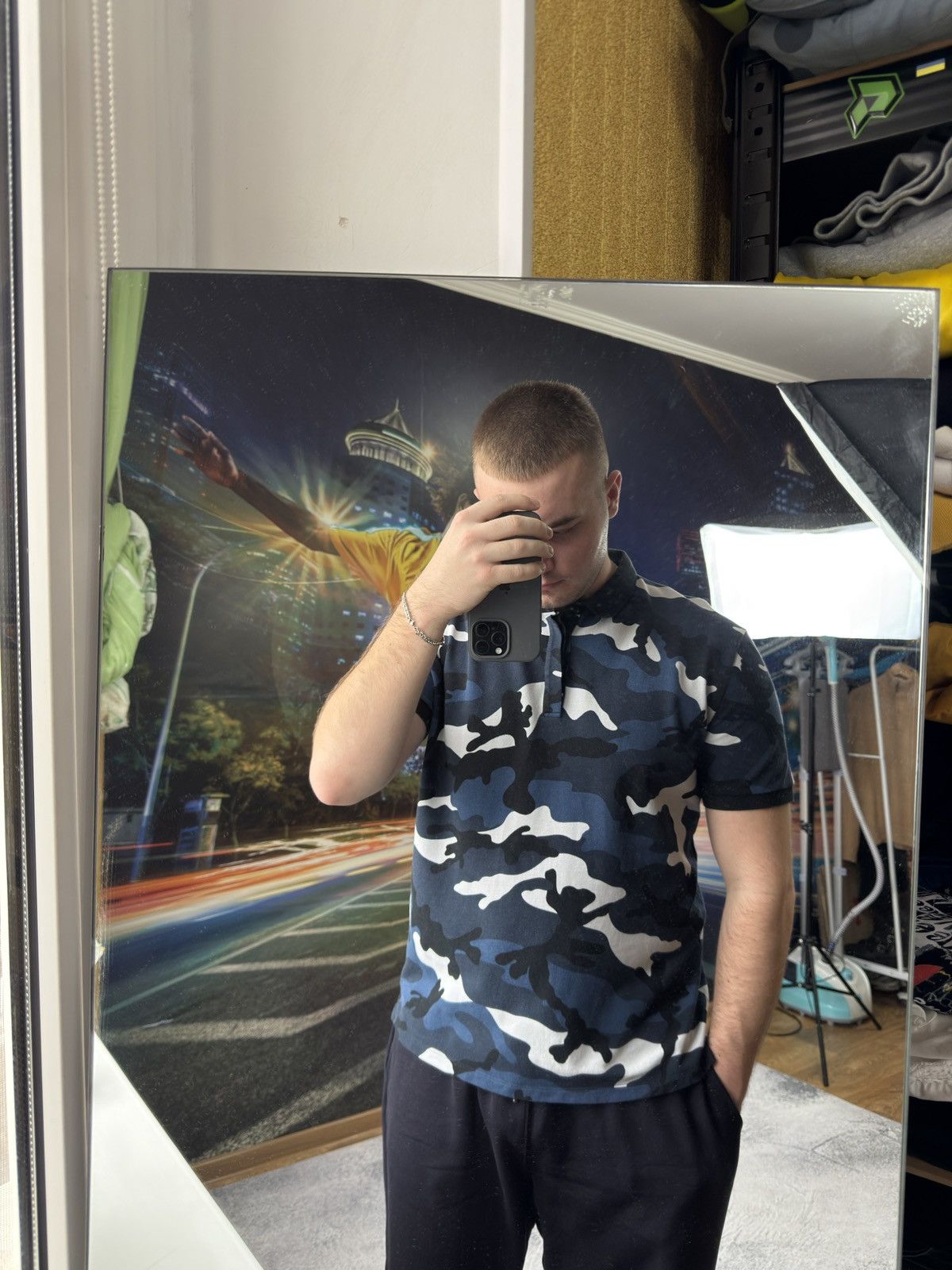 Valentino Valentino Garavani All-over Camouflage Polo Made in Italy Size US XXL / EU 58 / 5 - 17 Thumbnail