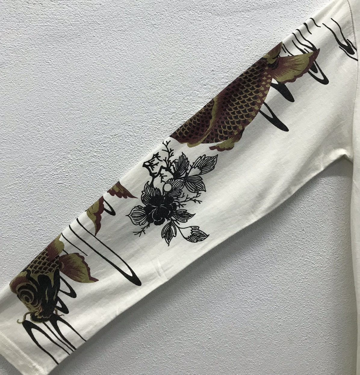 Japanese Brand × Vintage Vintage Fish Koi Sukajan Long Sleeve Shirt Size US M / EU 48-50 / 2 - 4 Thumbnail