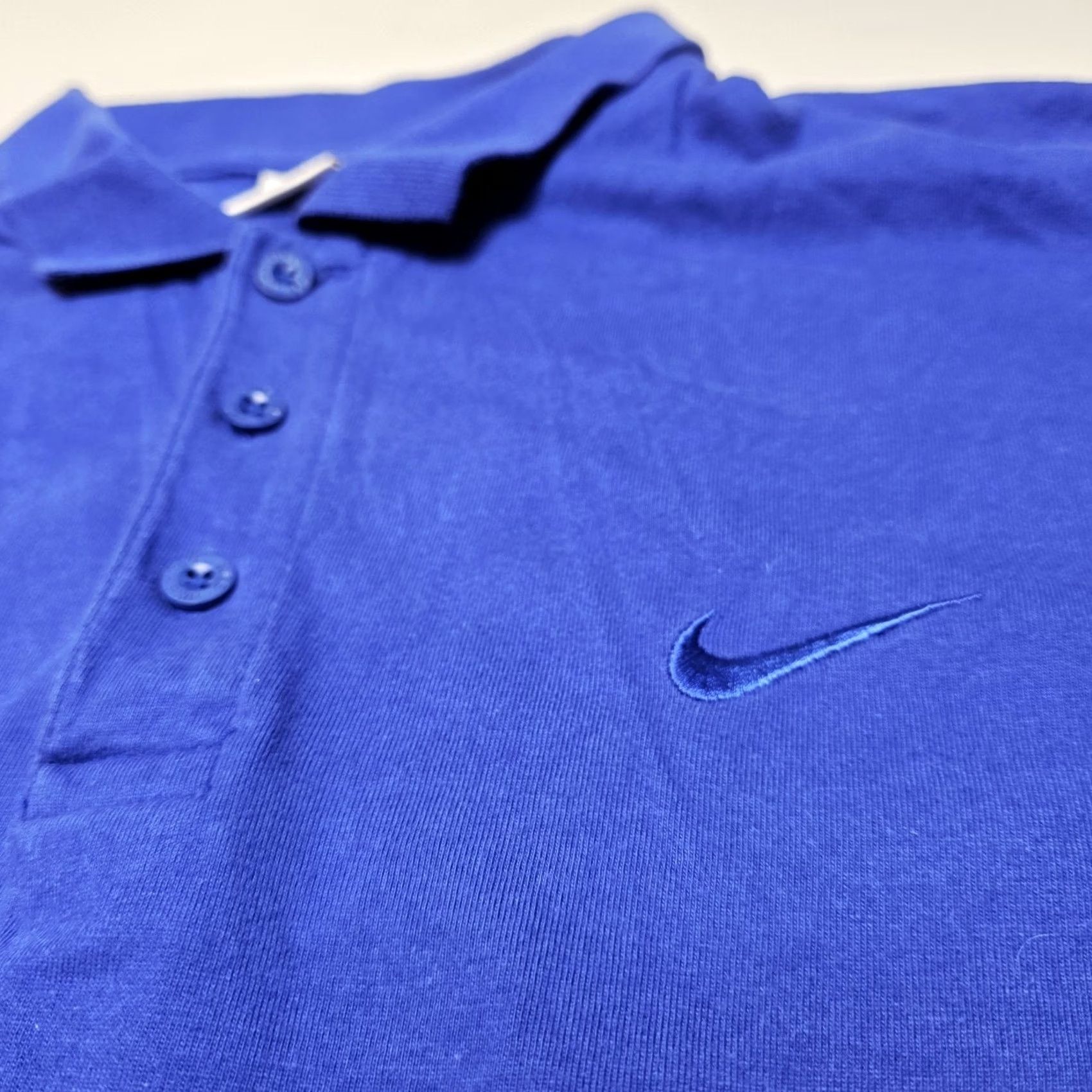 Nike VINTAGE Nike Royal Blue Polo Shirt Men L Embroidered 90s Golf White Tag Size US L / EU 52-54 / 3 - 2 Thumbnail