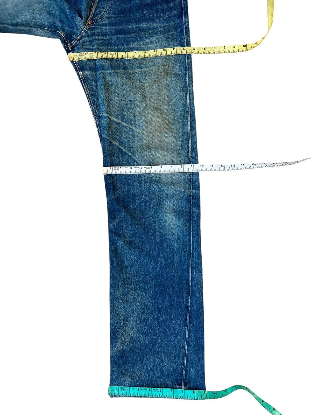 Lee Dirty Mud Stains Denim 90s Lee WW2 Model Selvedge Jeans Size US 32 / EU 48 - 5 Thumbnail