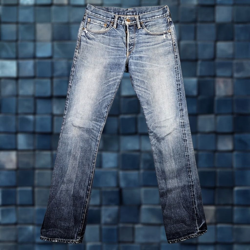 Vintage NSF Jeans Regular Straight 31 31x33 Blue Cotton USA Men’s Denim Jeans Button Logo Medium 90s? Size US 31 - 1 Thumbnail