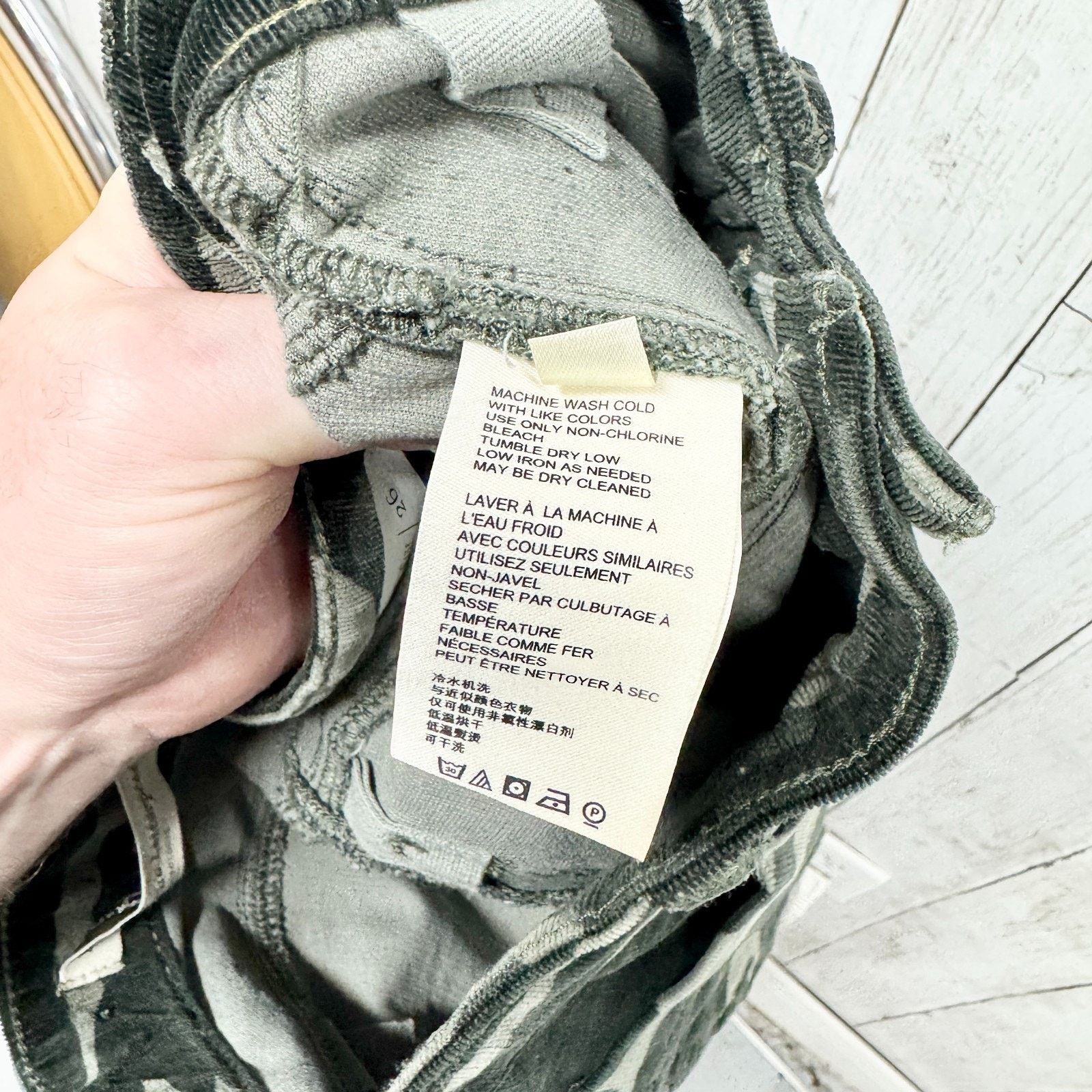 Anthropologie Pilcro Anthropologie Sz 26 Camo High Rise Skinny Denim Jeans Size 28" / US 6 / IT 42 - 8 Thumbnail