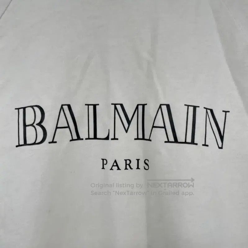 Balmain Balmain Cream Cotton Long Sleeve Sweatshirt . Size M / US 6-8 / IT 42-44 - 5 Thumbnail