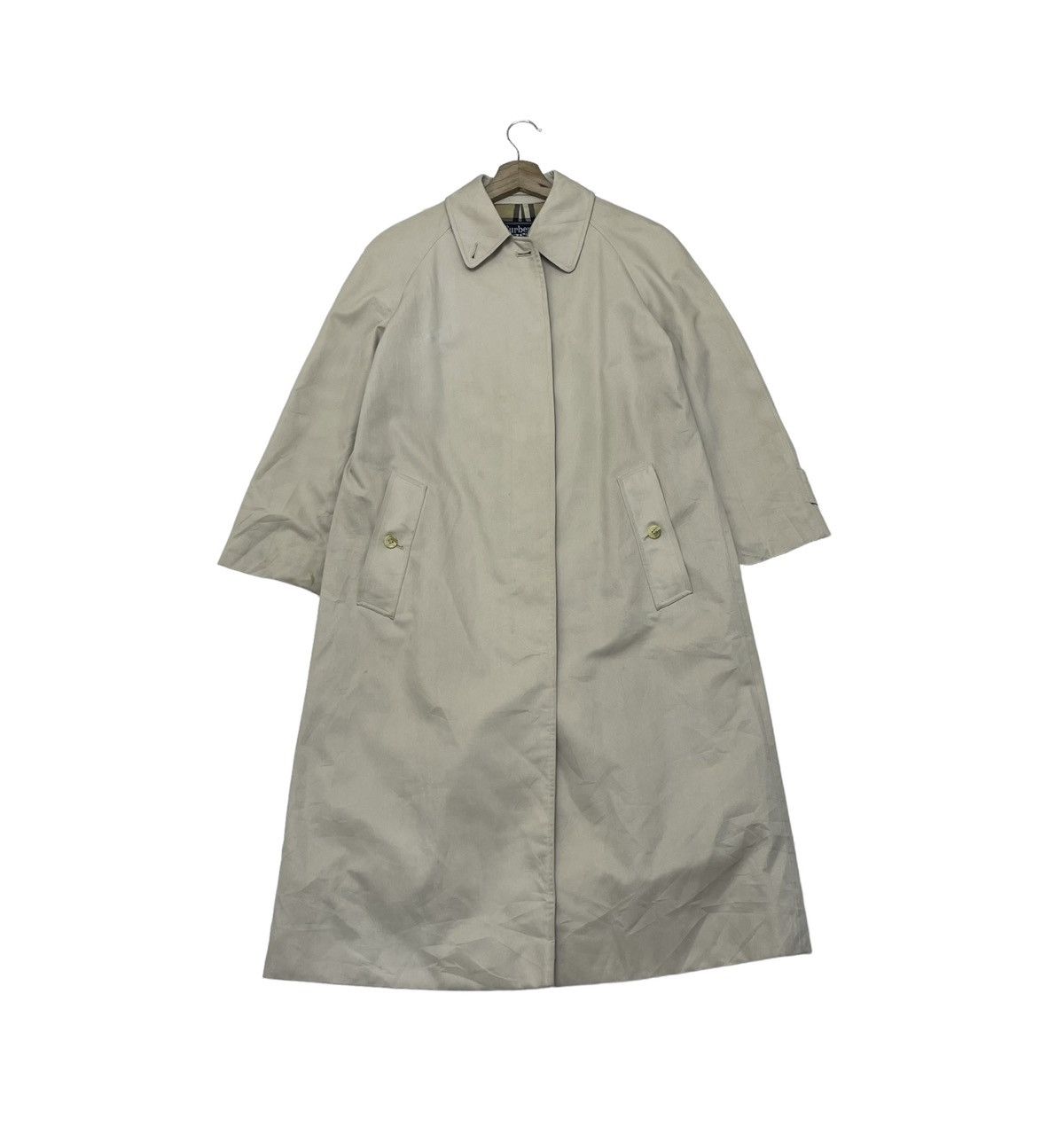 Burberry 🔥Vintage Burberrys England Trench Coat Nova Check Jacket Size S / US 4 / IT 40 - 2 Thumbnail