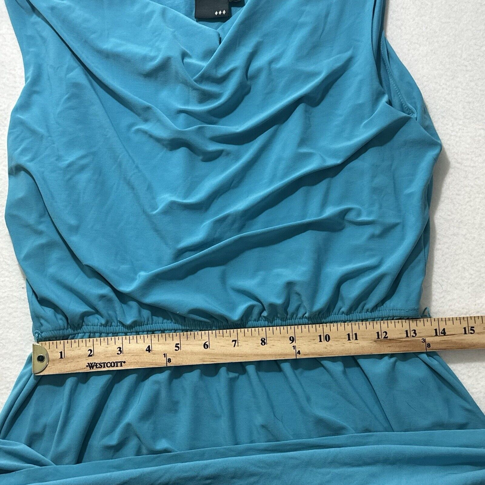 Other Gabby Skye 10 Blue Pullover Drape Top Lightweight Dress Size L / US 10 / IT 46 - 8 Thumbnail
