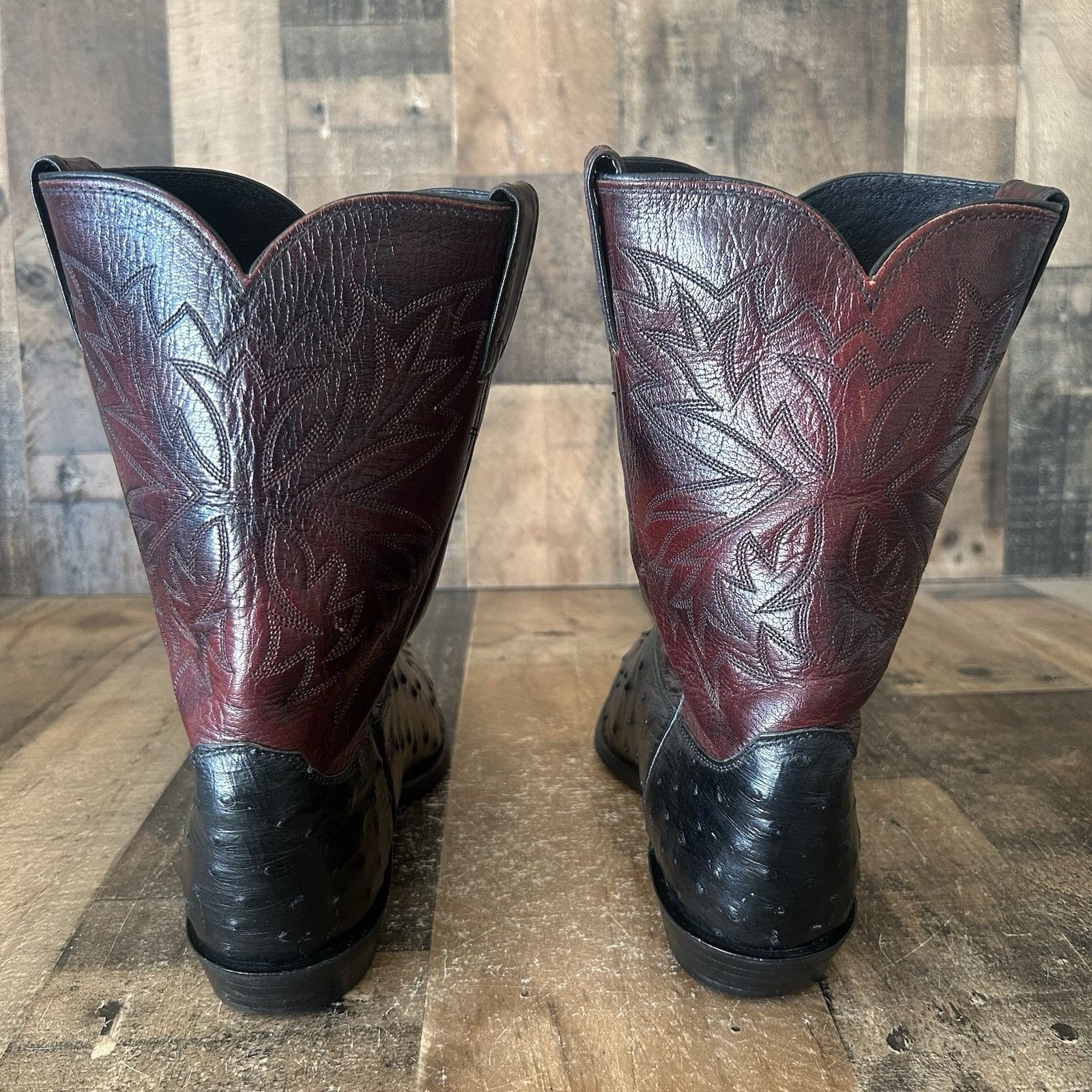 Justin Justin 3012 Full Quill Ostrich Cowboy Boots Mens 10 D Size US 10 / EU 43 - 8 Thumbnail